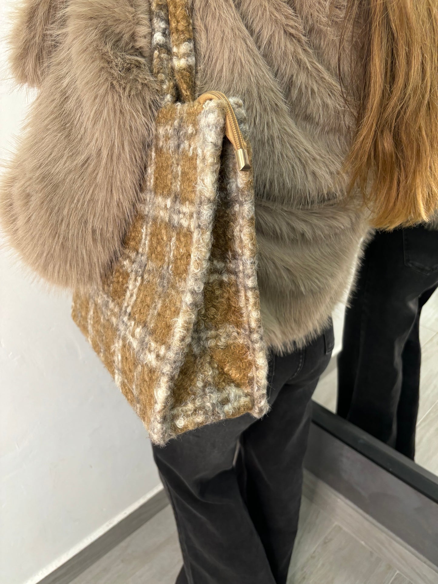 Borsa Bucle’ Camel/Burro