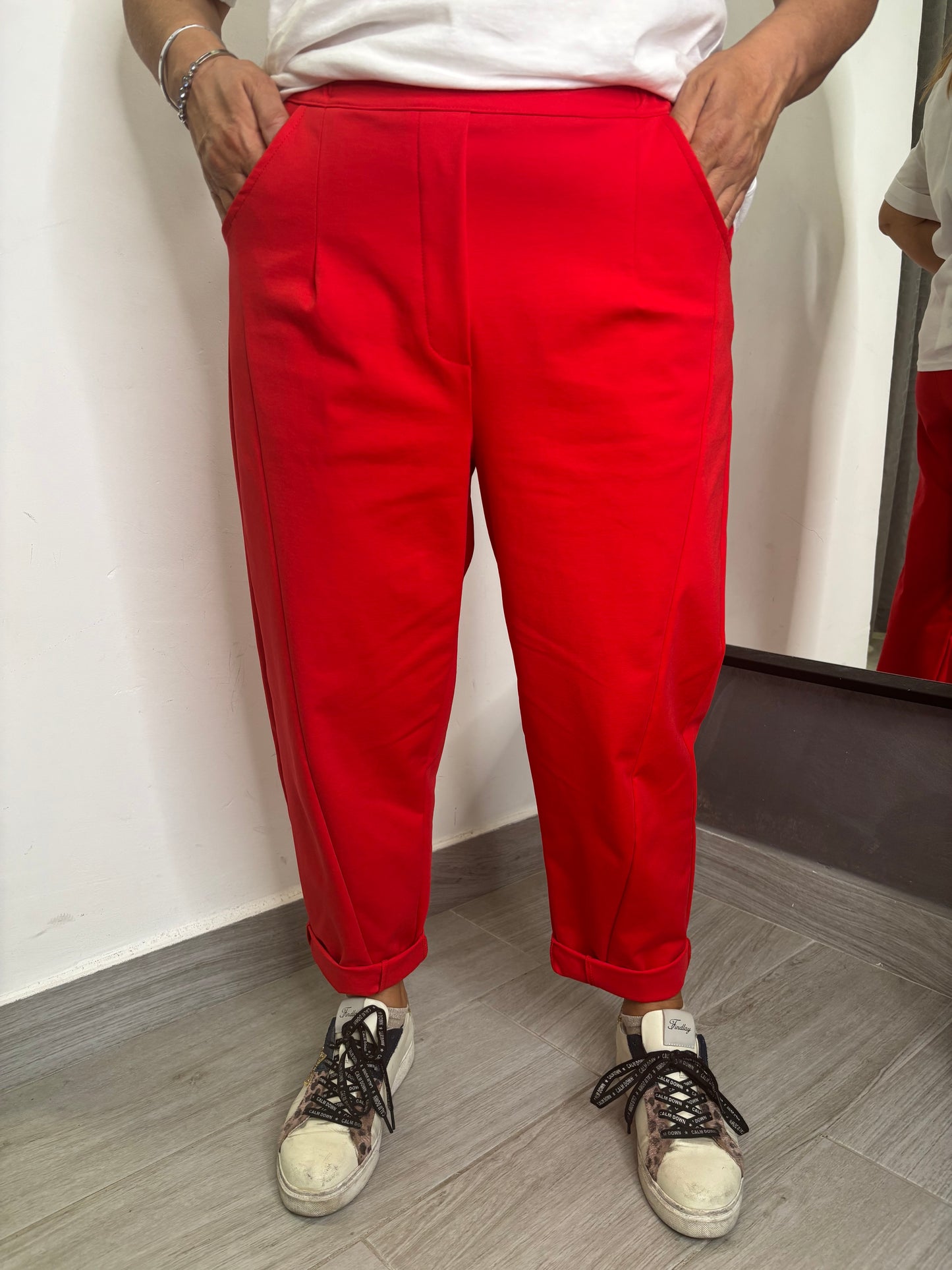 Pantalone Sun Olivia Rosso