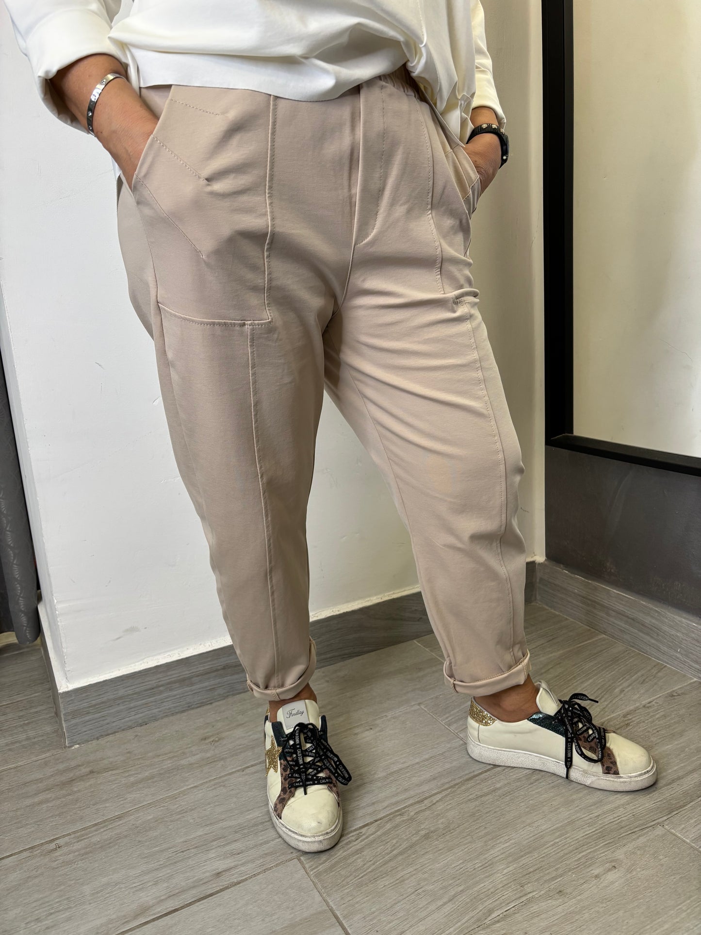 Pantalone 158C Leon Beige