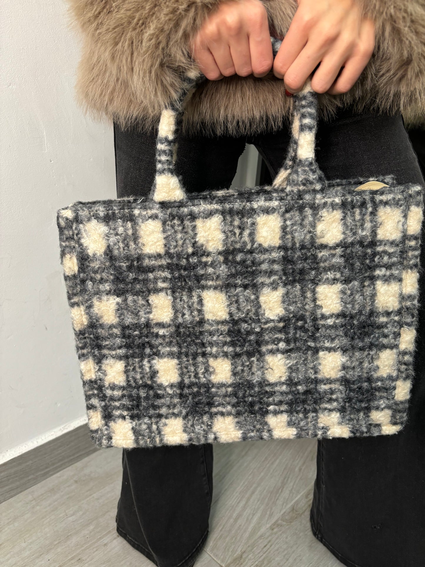 Borsa Bucle’ Nera/Burro