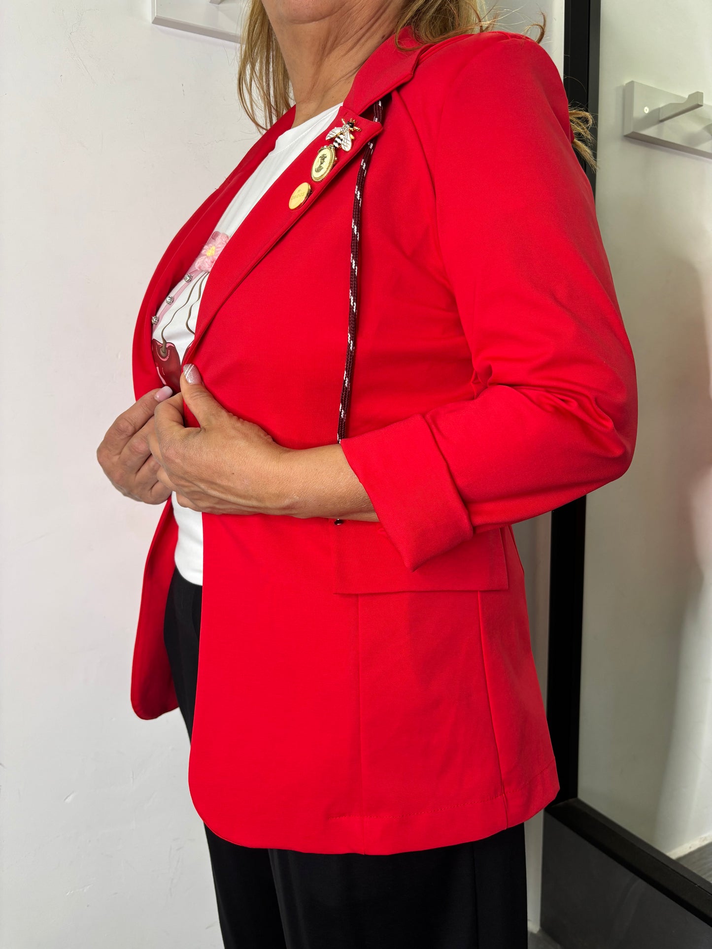 Blazer Cappuccio Rosso