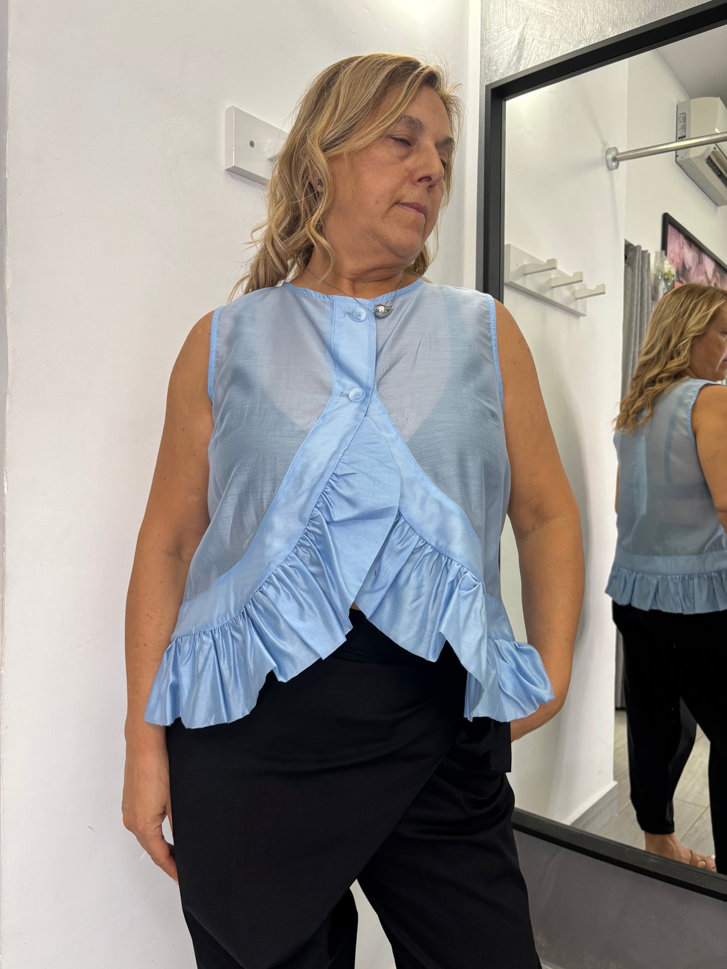 Canotta Wendy Melody Azzurra