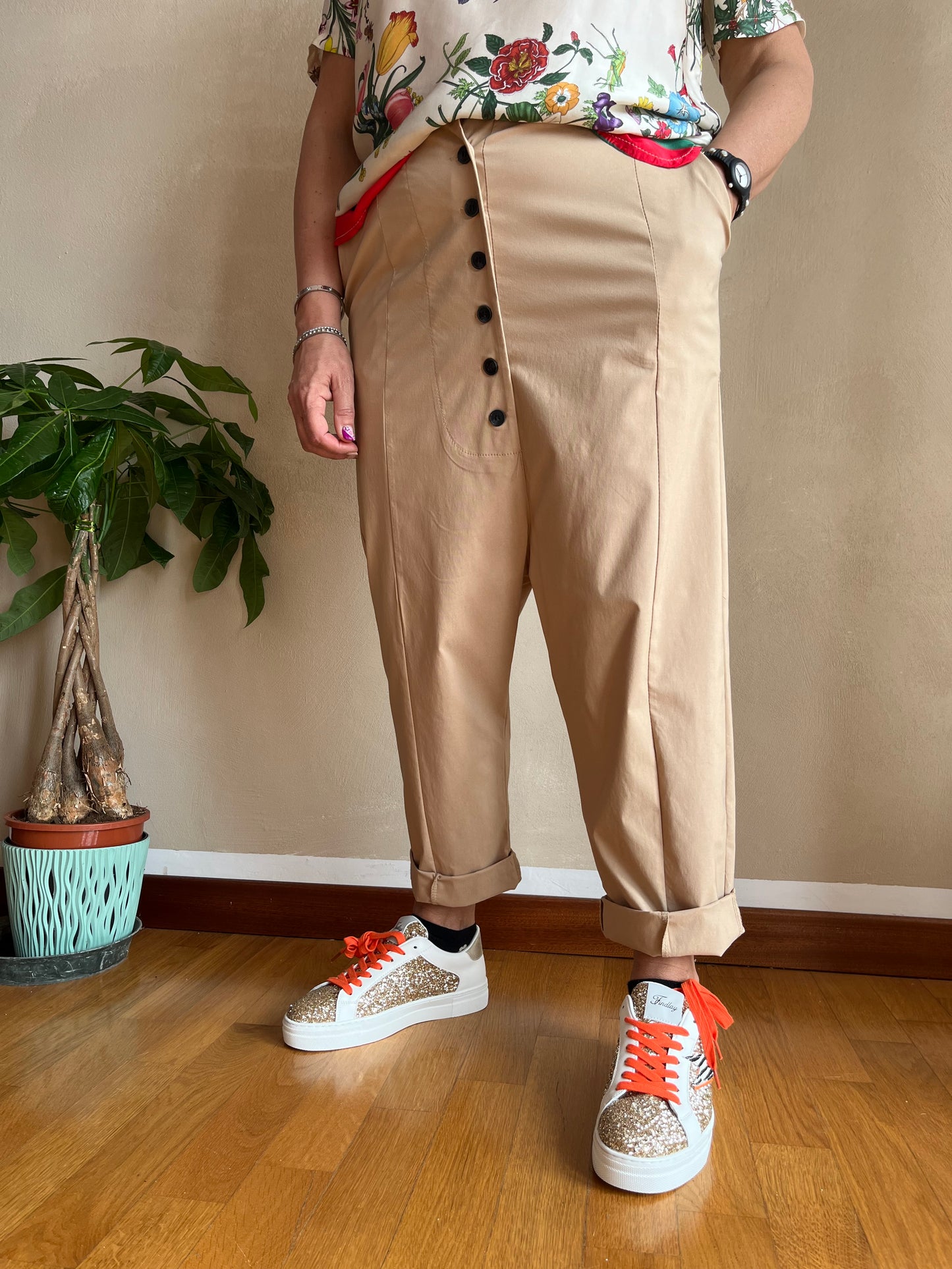 Pantalone Sun Florinda Beige Scuro