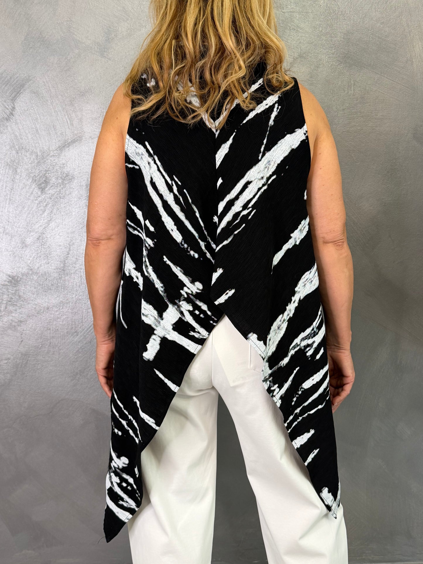 Top Wendy Onda Nero/Bianco