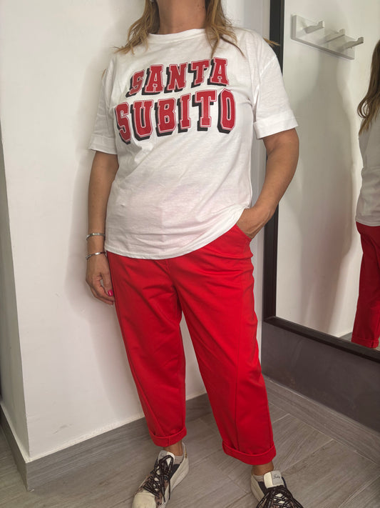 Pantalone Sun Olivia Rosso