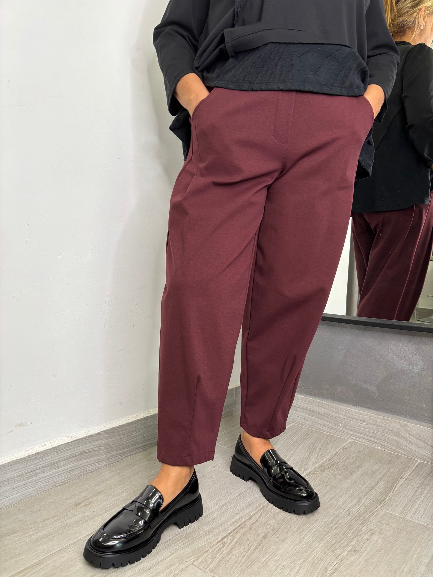 Pantalone Wendy Giuditta Bordeaux