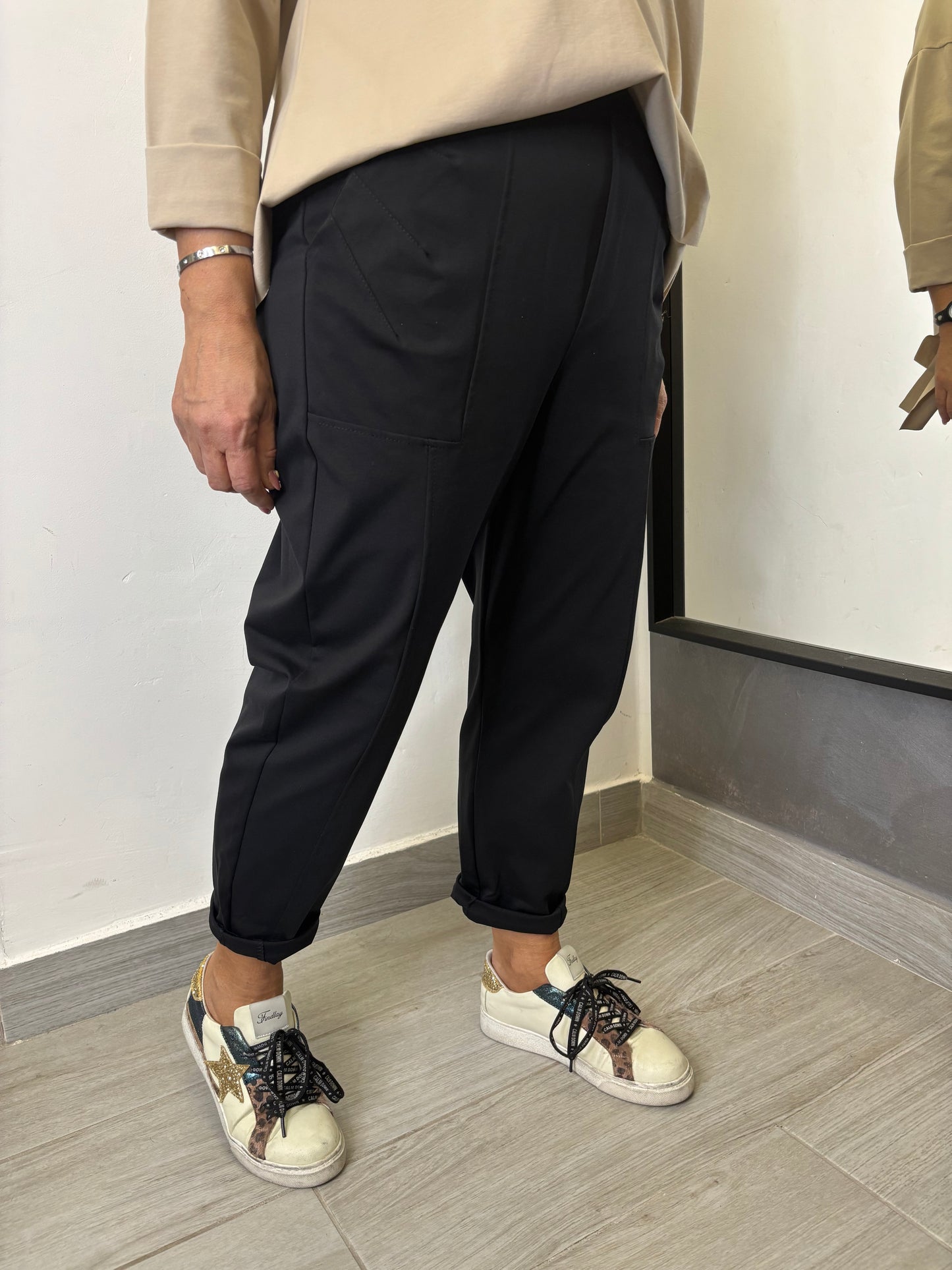 Pantalone 158C Leon Nero
