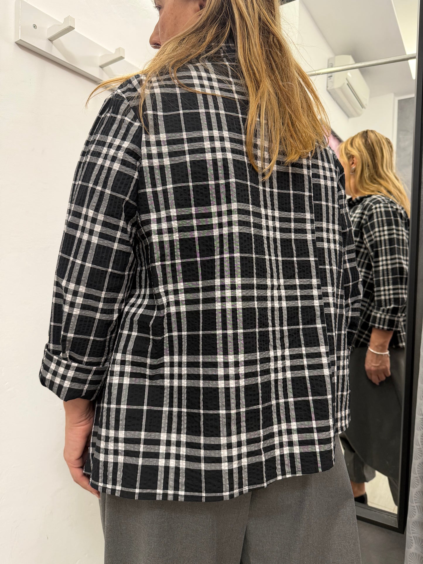 Camicia Wendy Clody Nera/Grigia