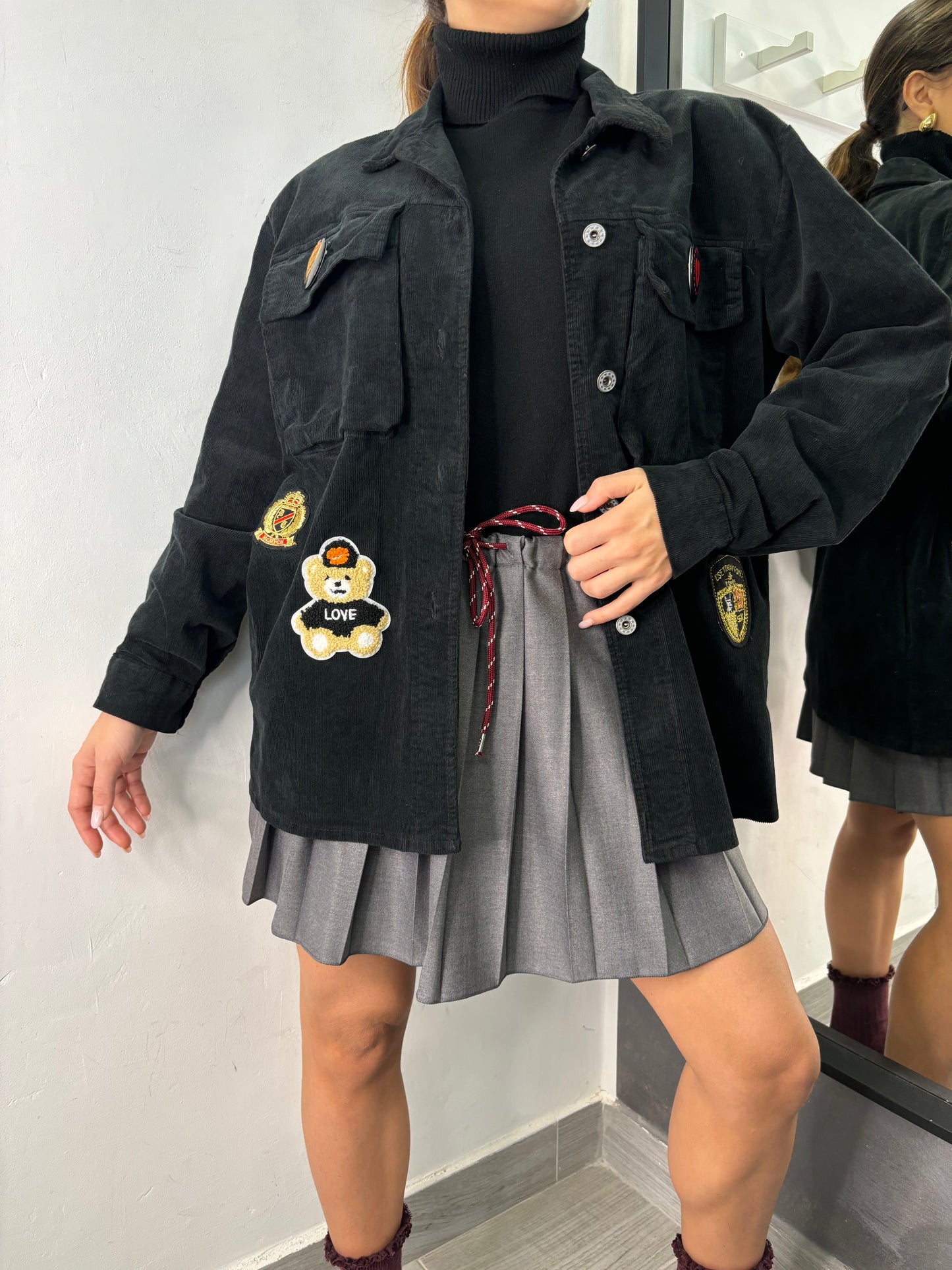Camicia College Nera