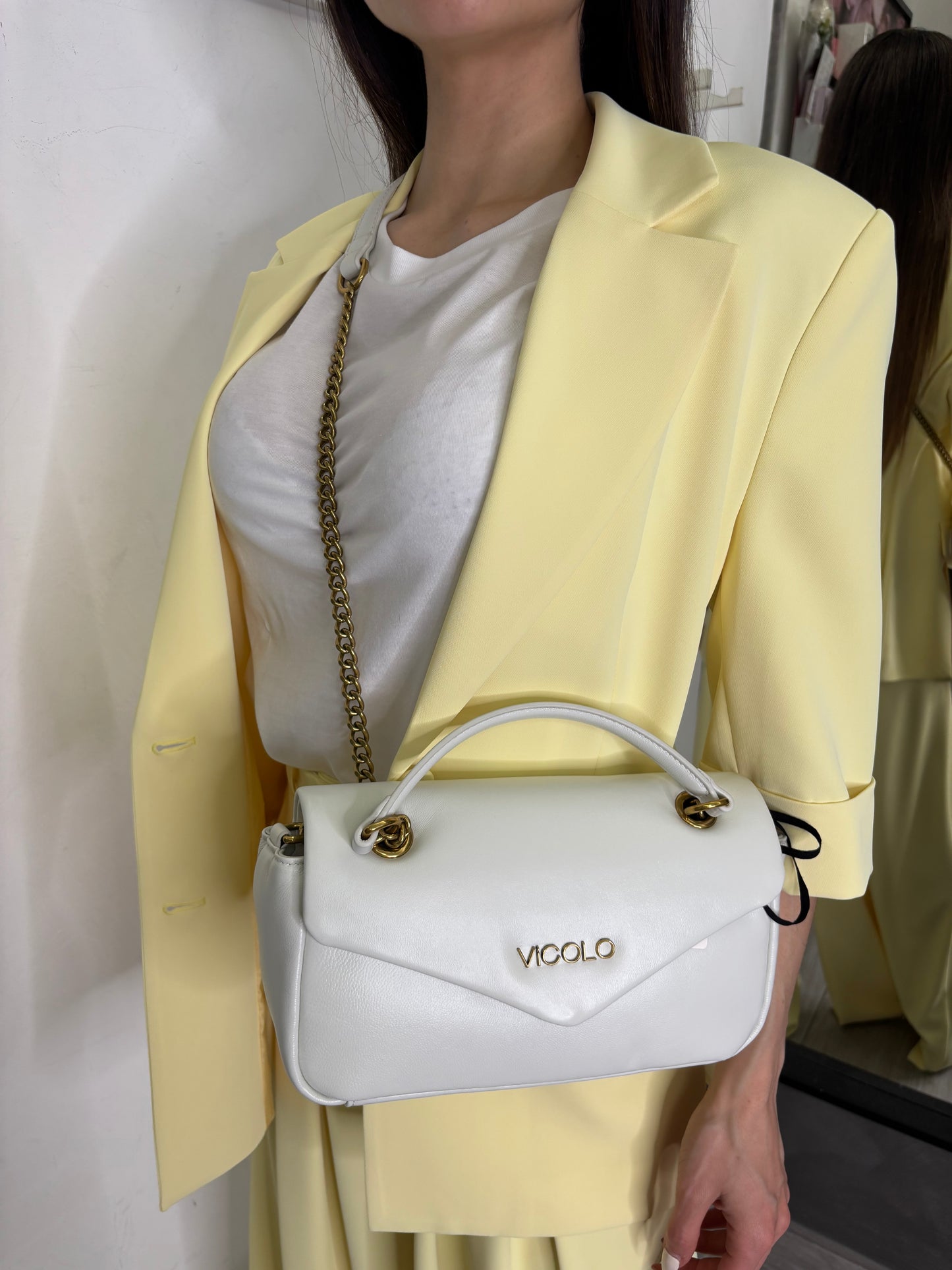 Borsa Bianca Vicolo
