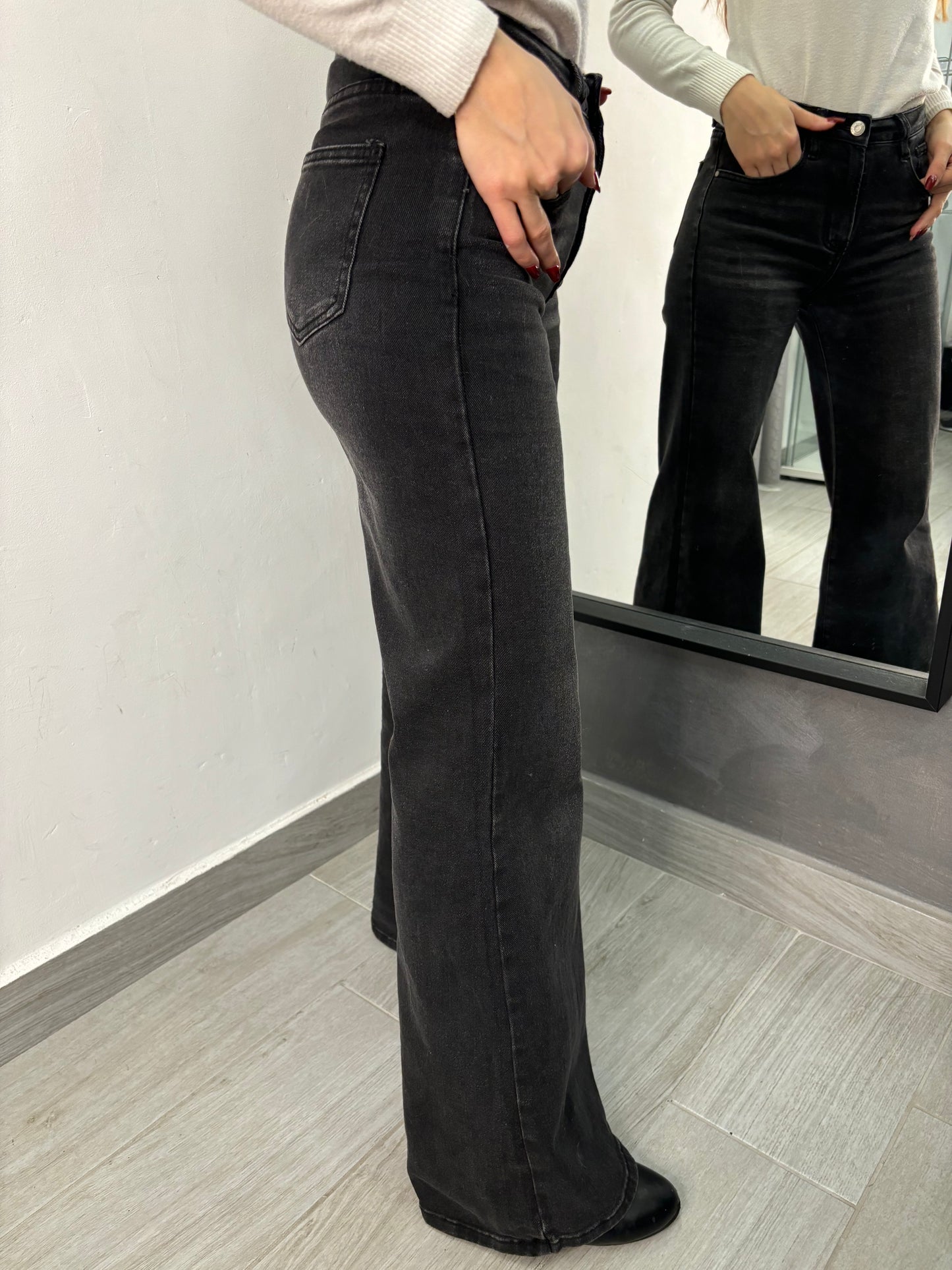 Jeans zampa larga