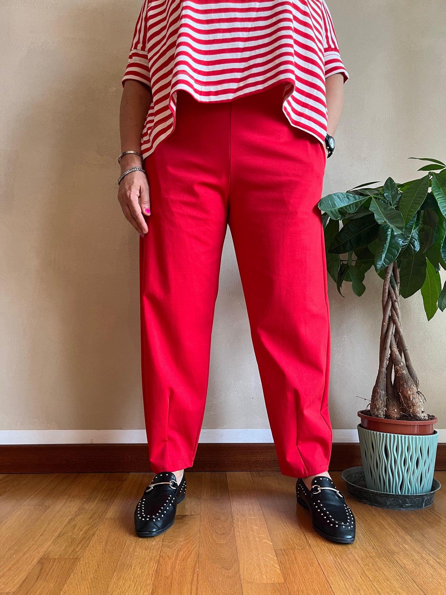 Pantalone Wendy Slim Rosso