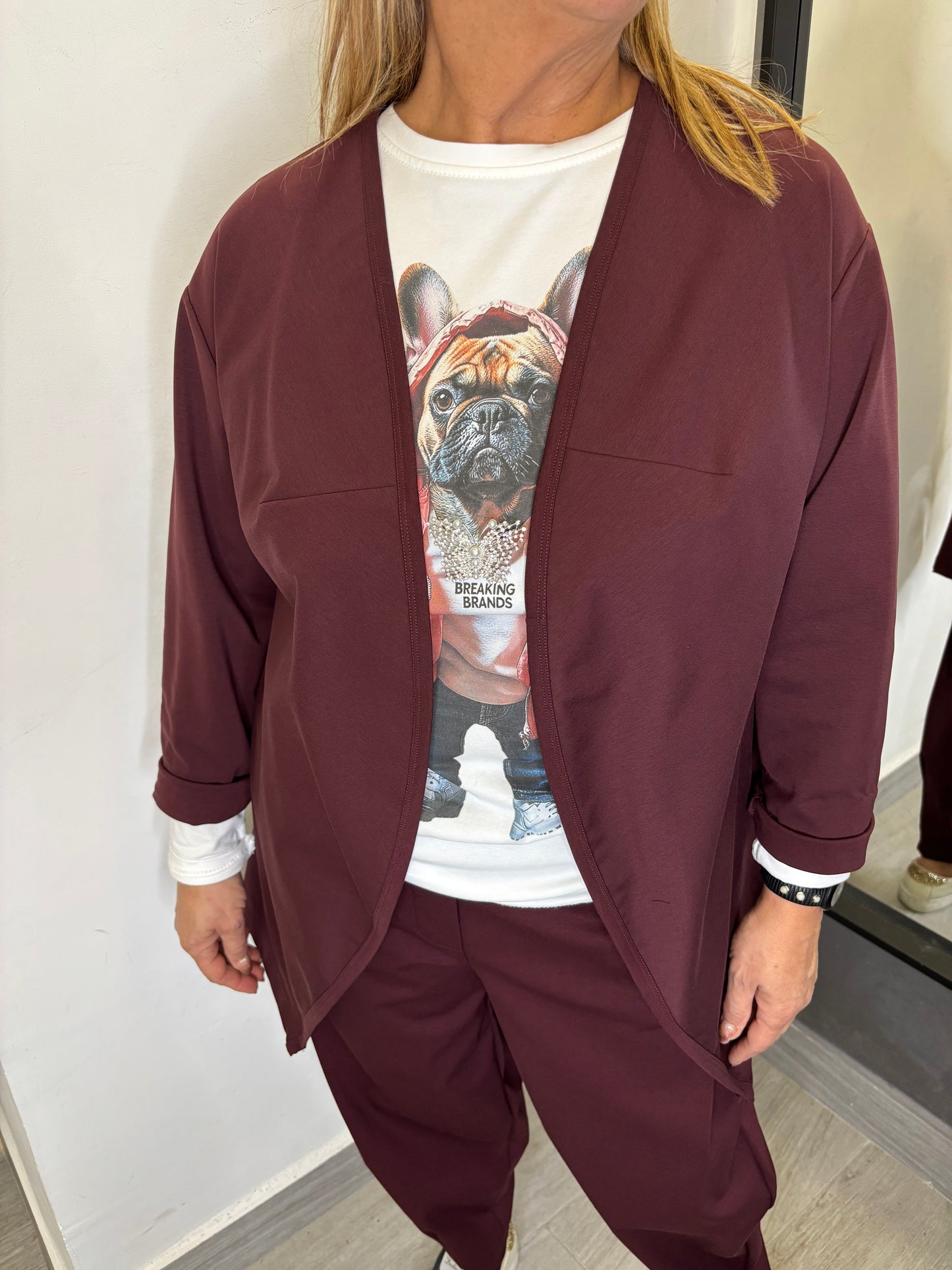Giacca Wendy Giuditta Bordeaux