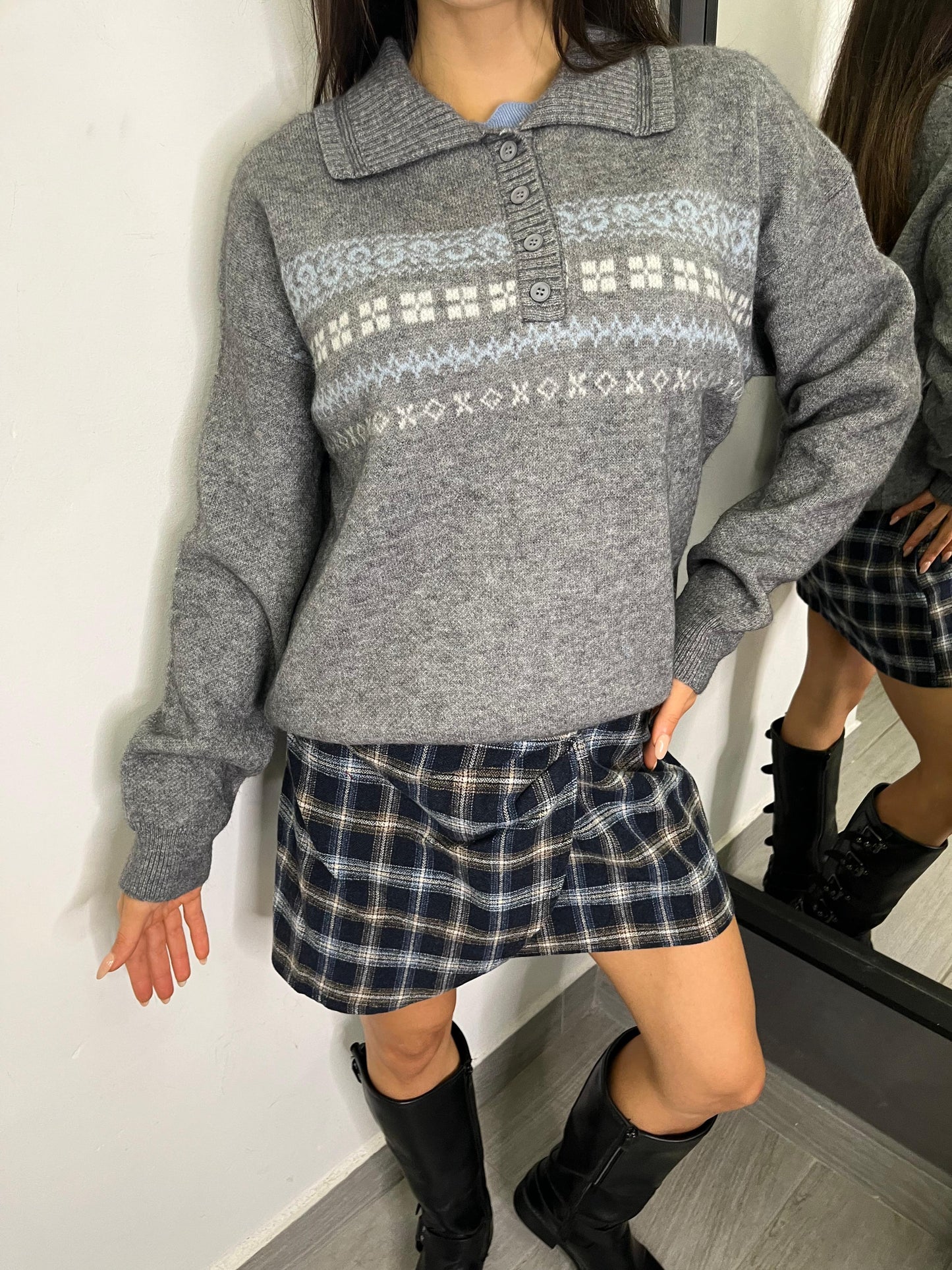 Maglione Grechine Grigio