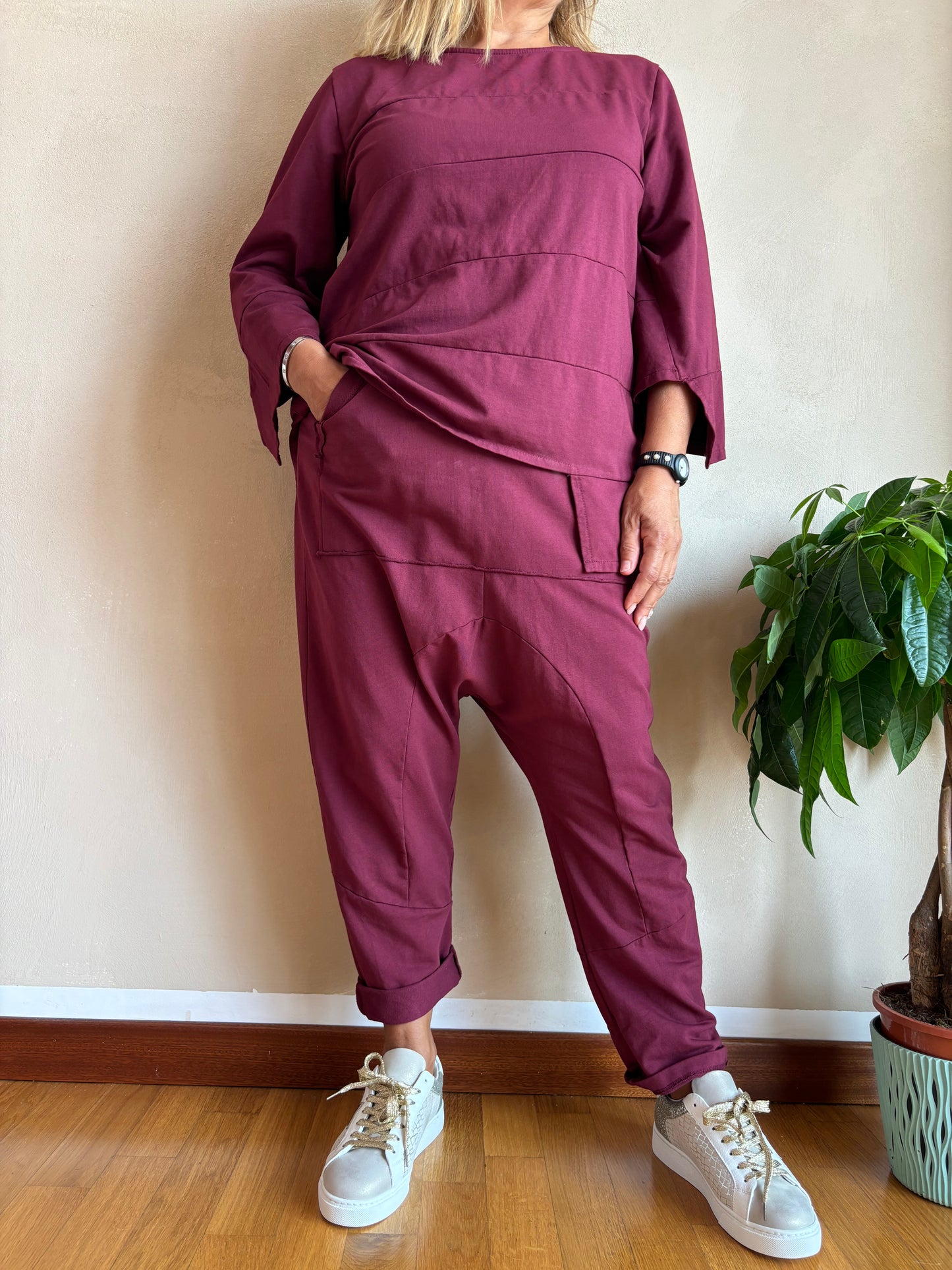 Pantalone Sun Shira Bordeaux