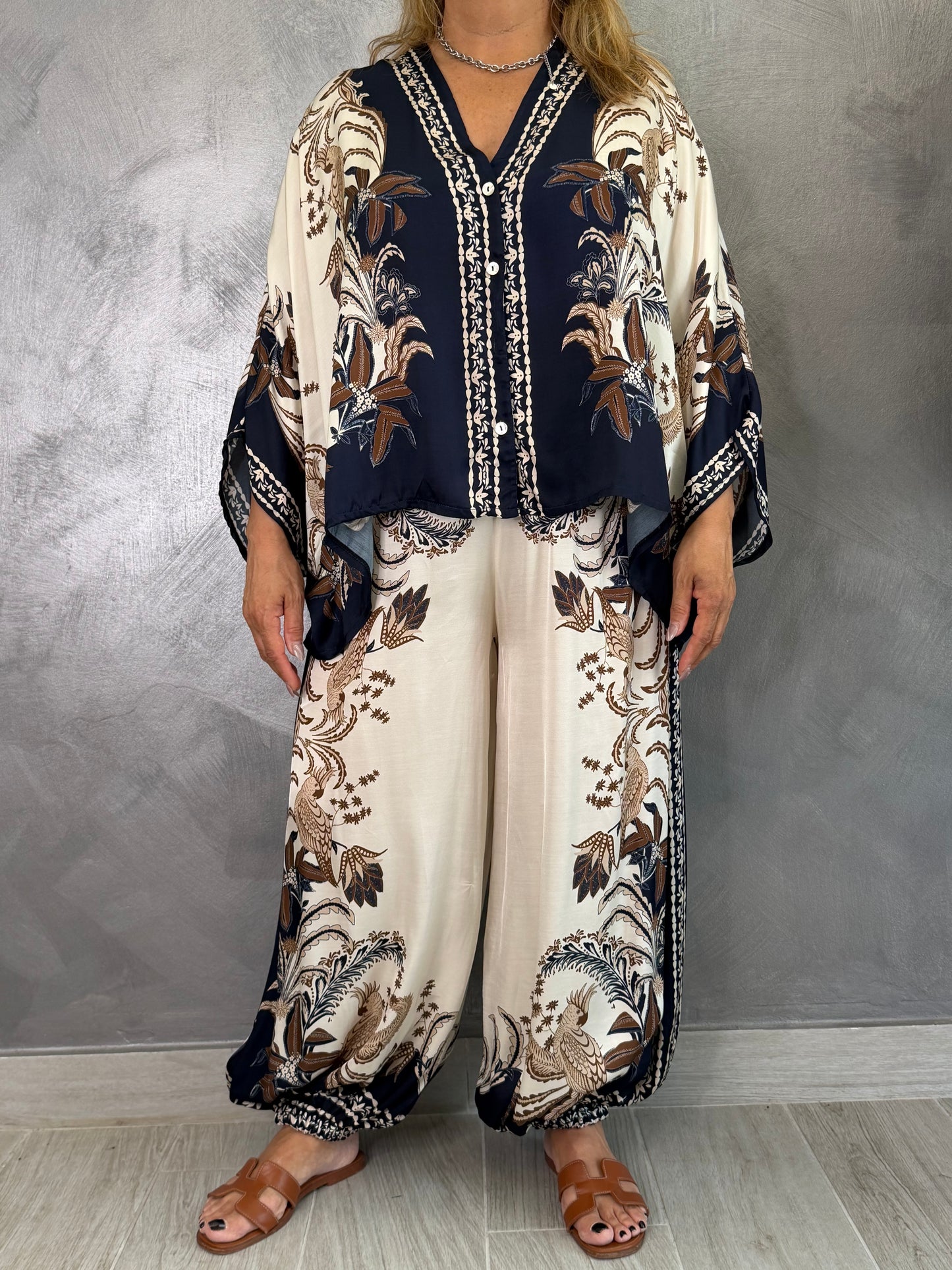 Camicia Nives Fantasia Blu