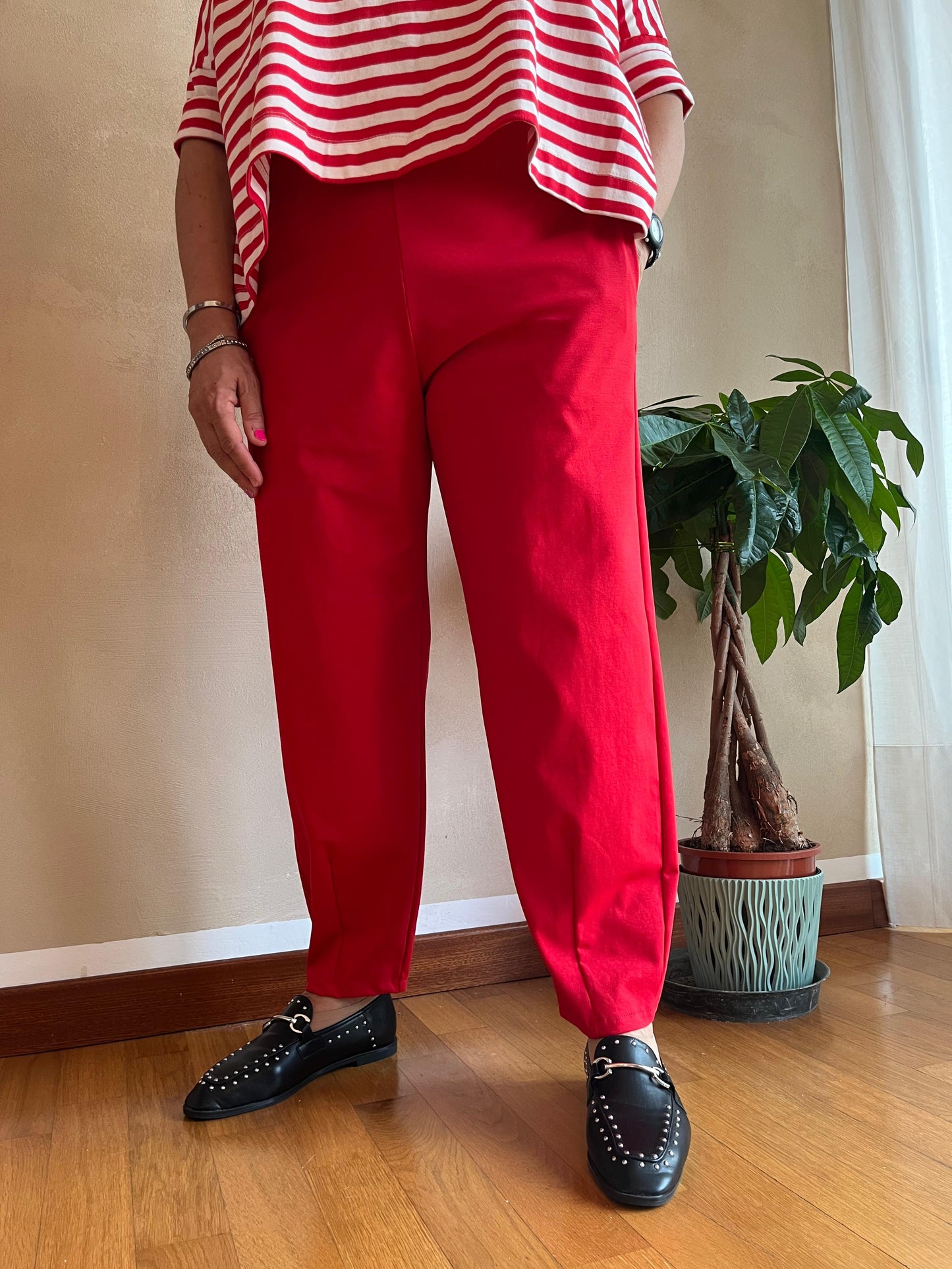 Pantalone Wendy Slim Rosso
