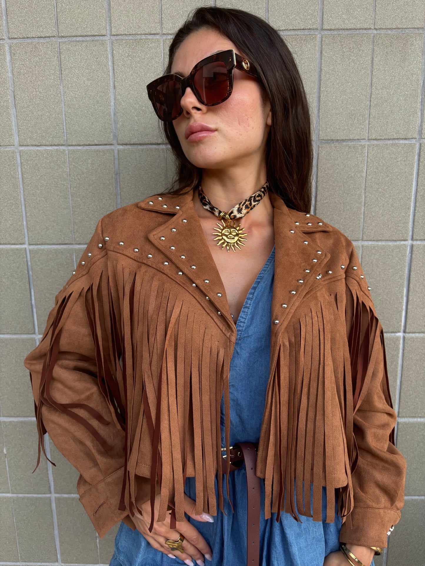 Giubbotto Coachella Cammello