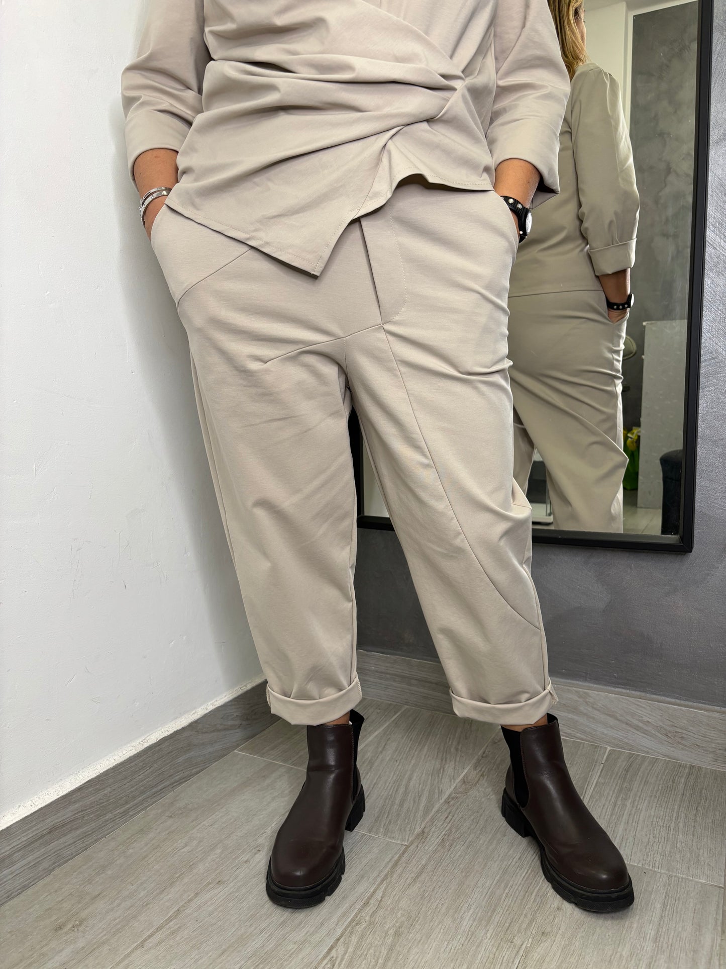 Pantalone Sun Agata Beige