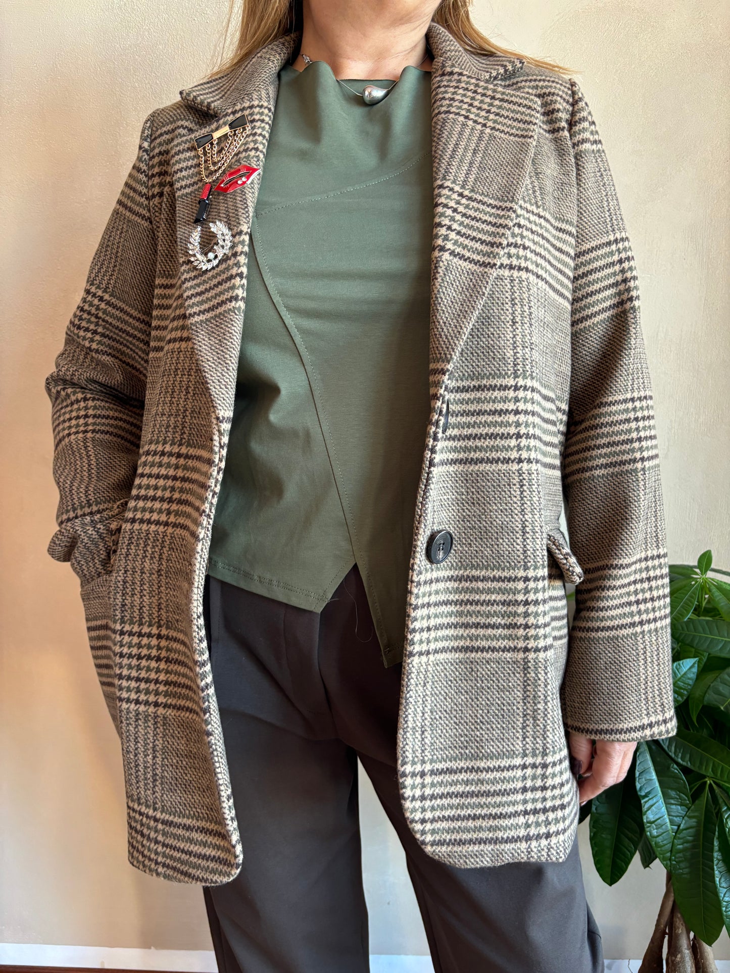 Giacca Glamour Camel