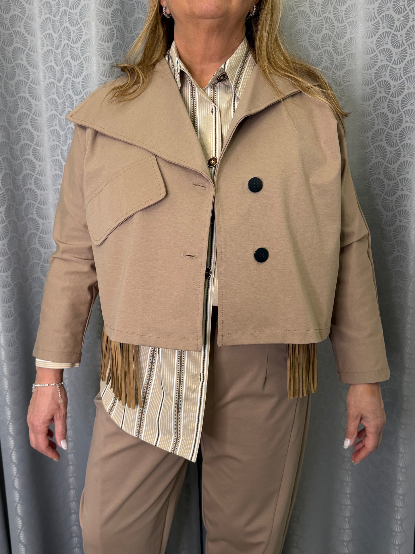 Giacca Sun Mirka Beige Scuro