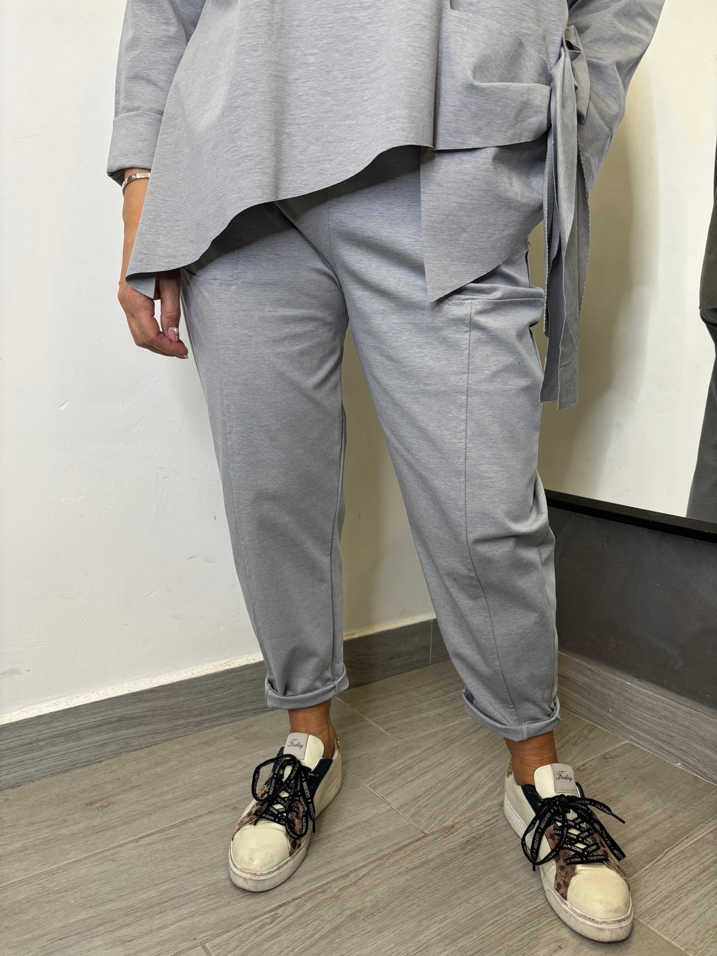 Pantalone 158C Leon Grigio
