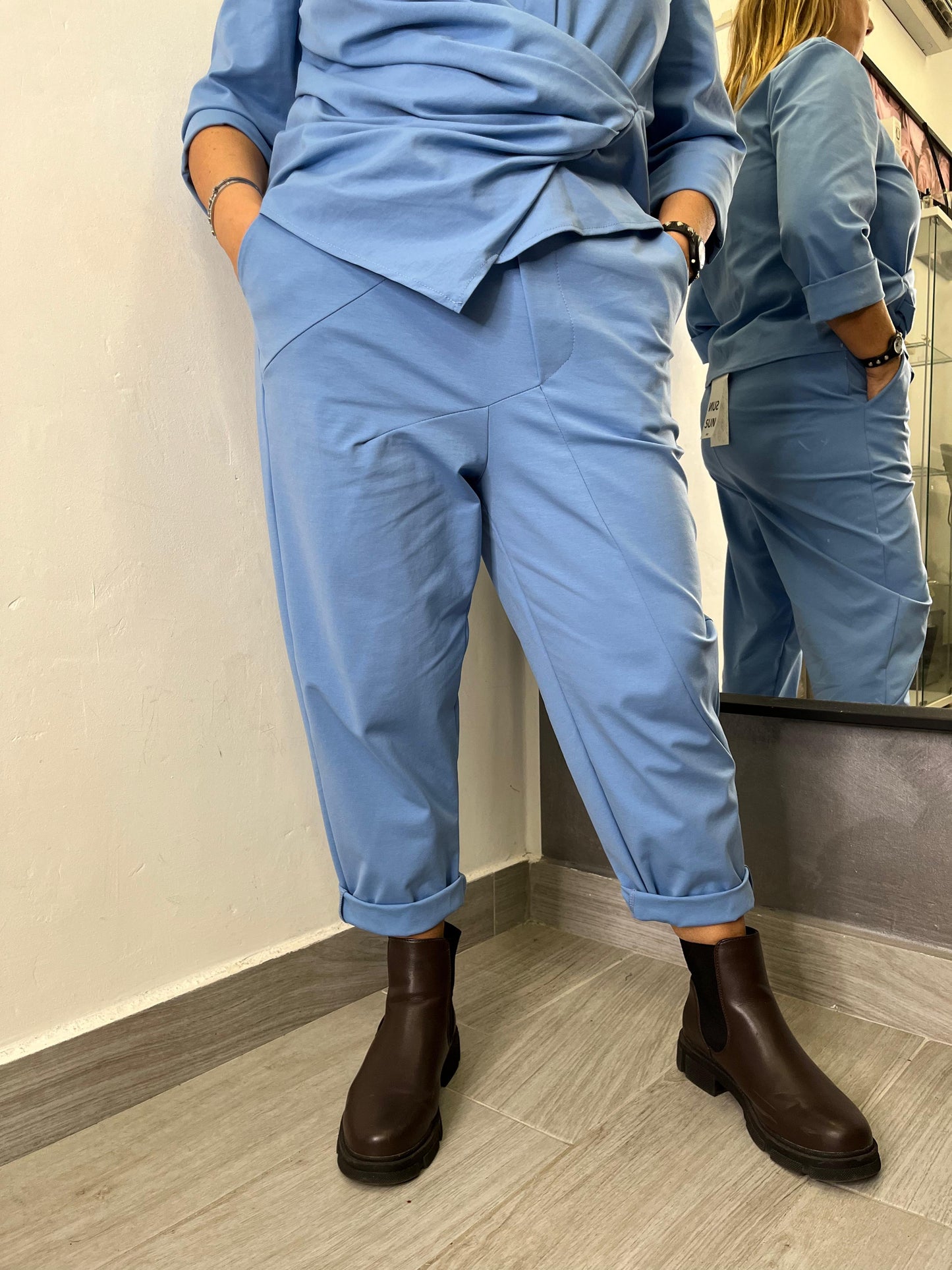 Pantalone Sun Agata Azzurro