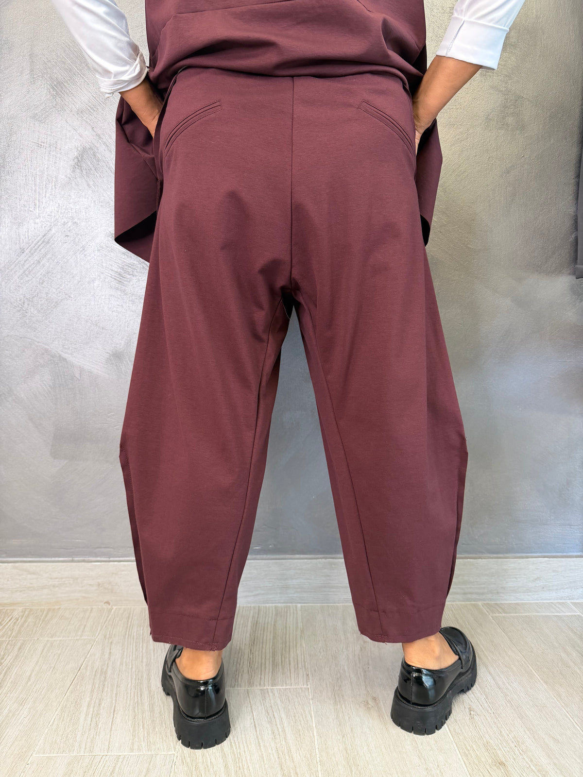 Pantalone Wendy Balloon Bordeaux