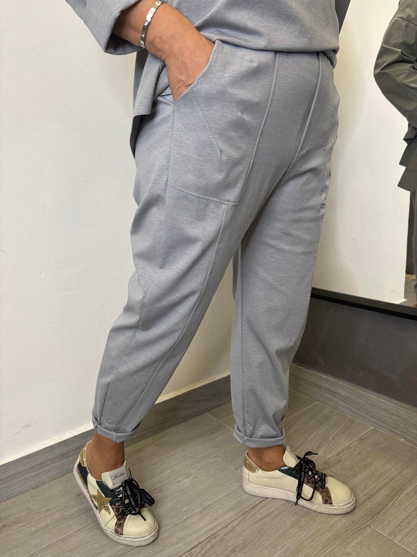 Pantalone 158C Leon Grigio