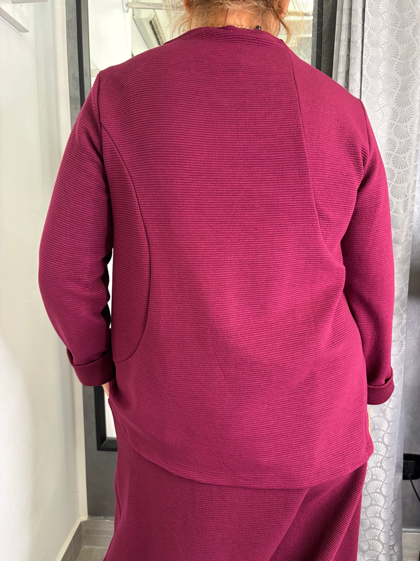 Maglia Wendy Morgan Con Tasche Bordeaux