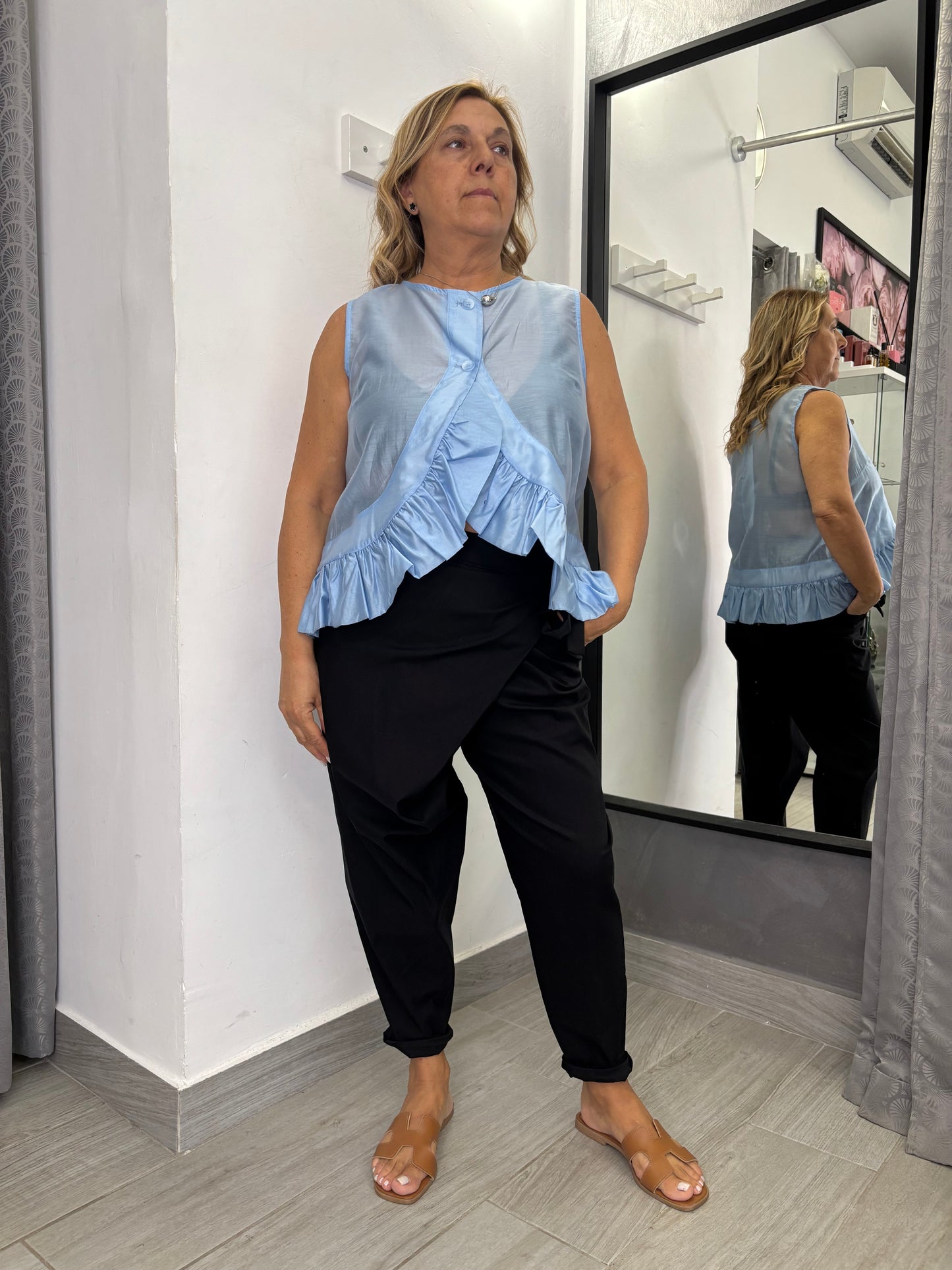 Canotta Wendy Melody Azzurra