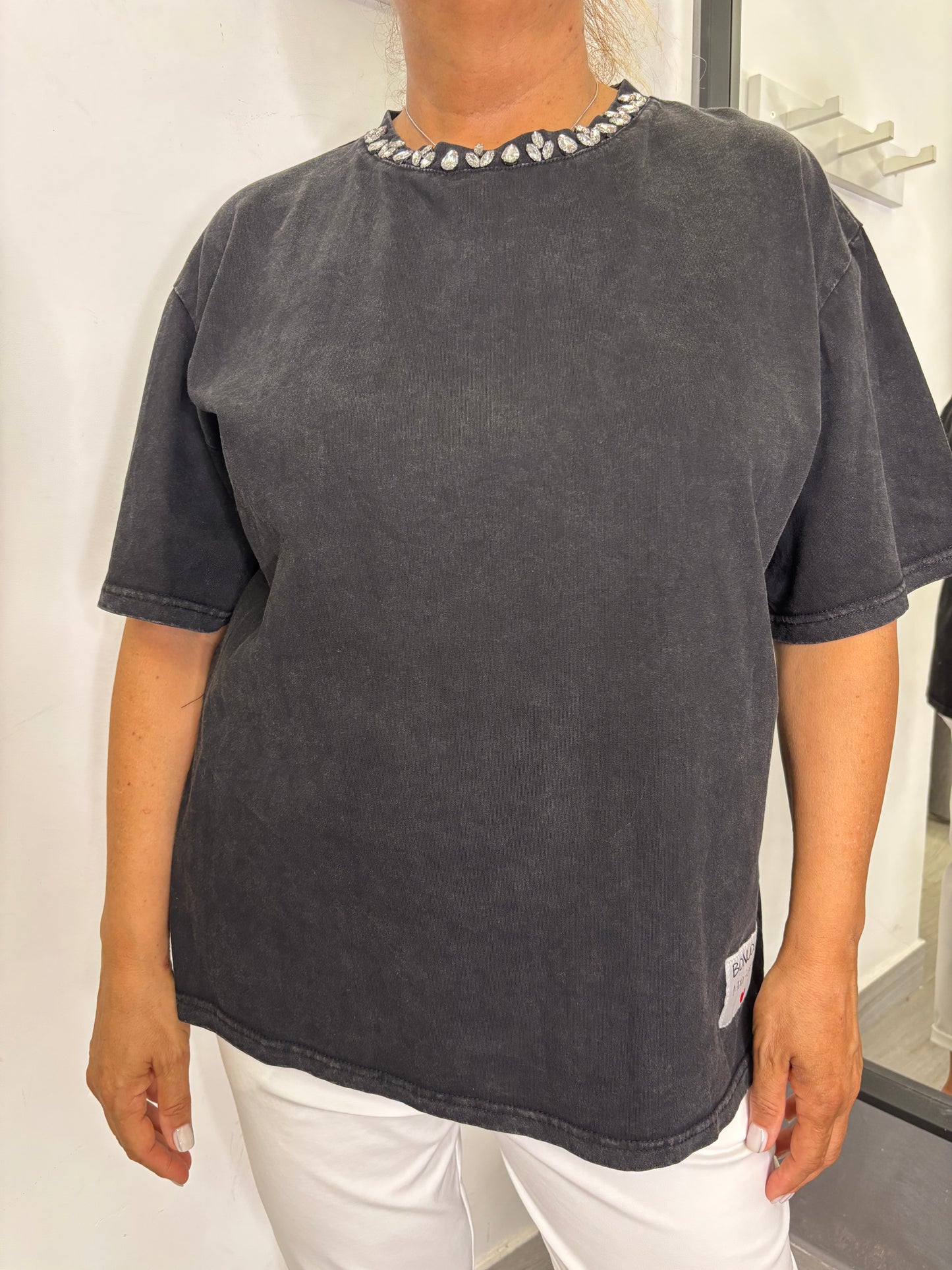 T-shirt Mon Amour Nera