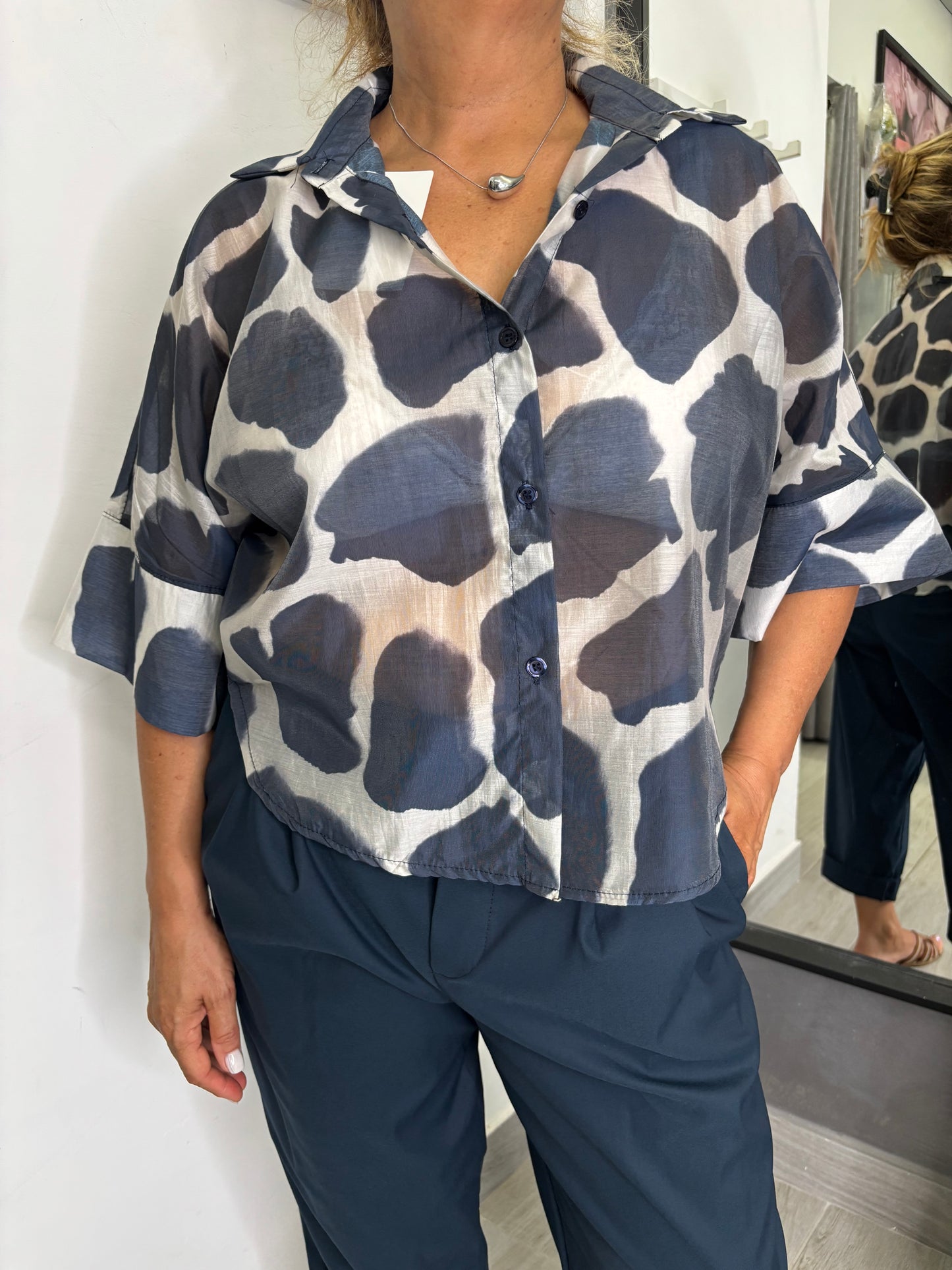 Camicia Bea Burro/Blu