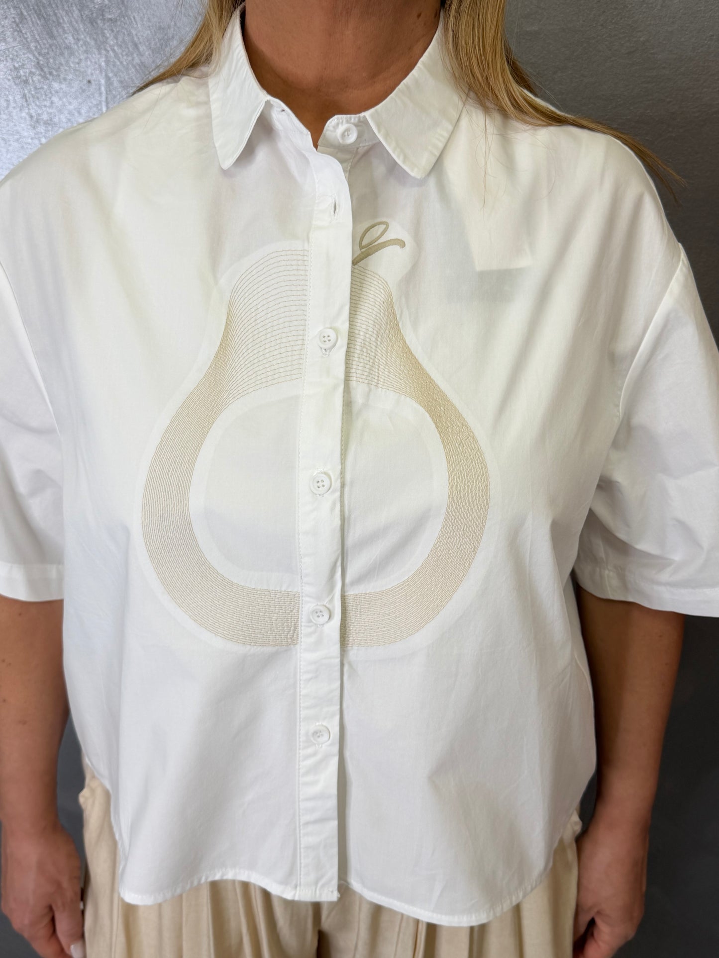 Camicia Bianca/Beige