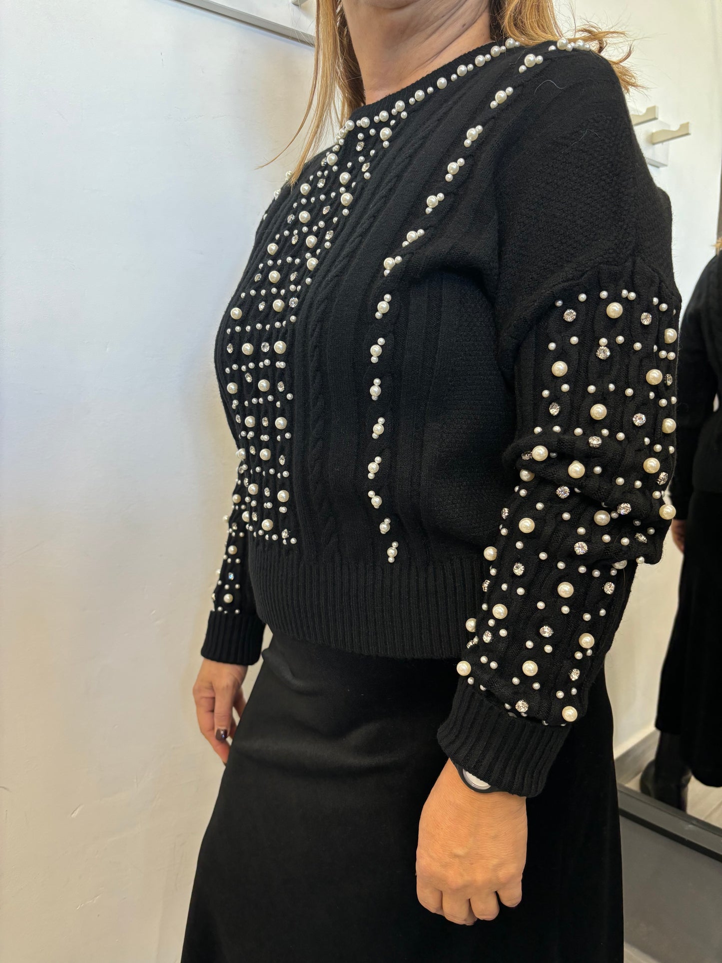 Maglione Perla Nero