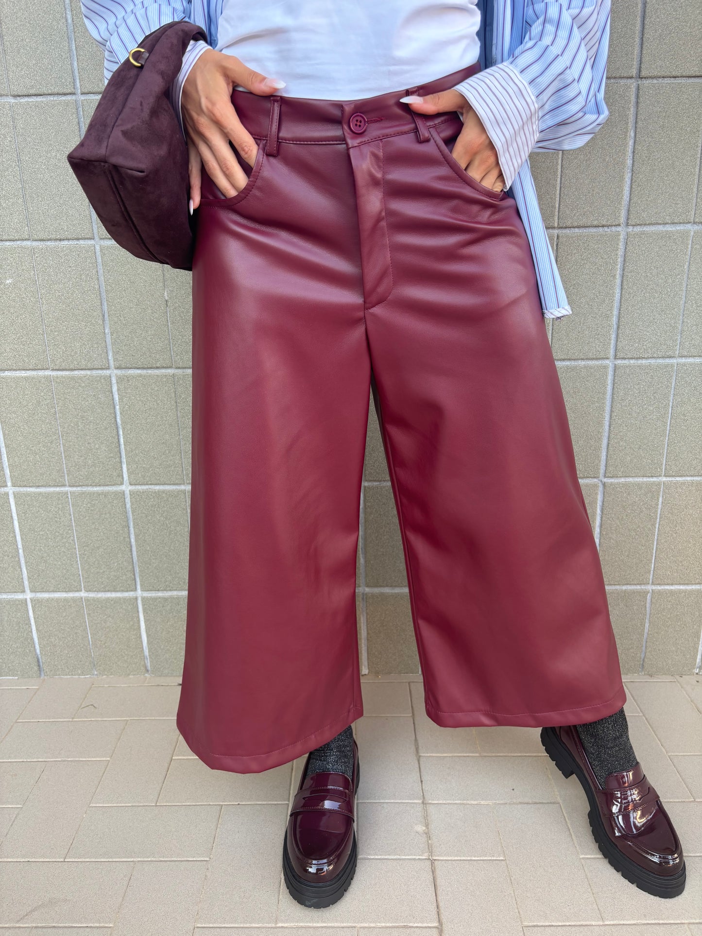 Pantalone Lucky Bordeaux