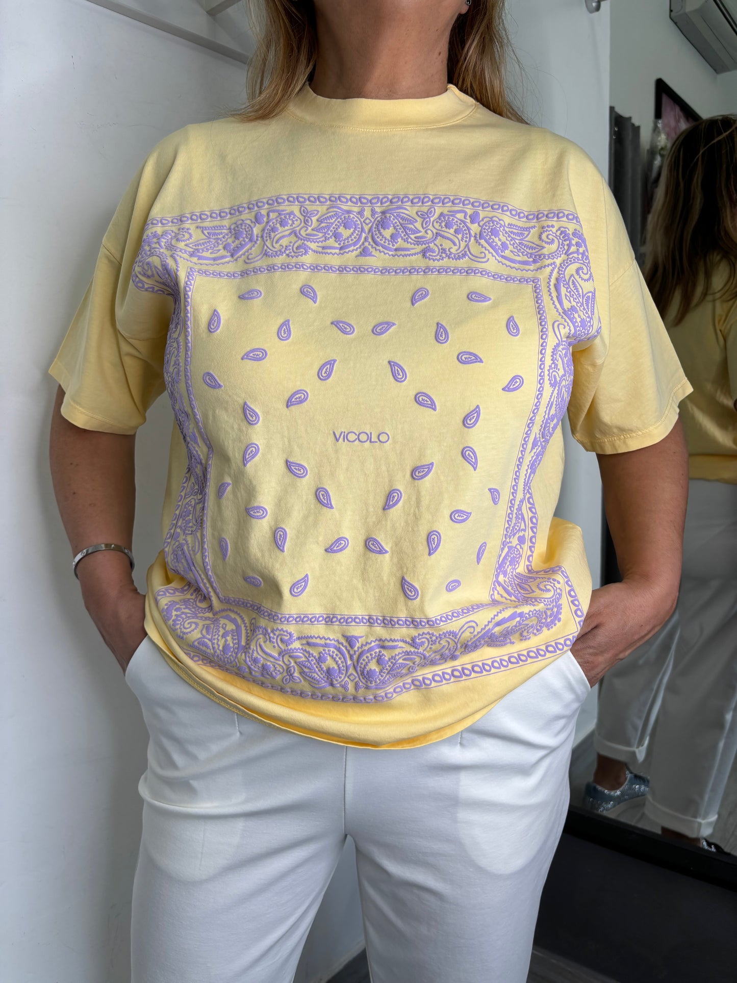 T-shirt Bandana Gialla Vicolo