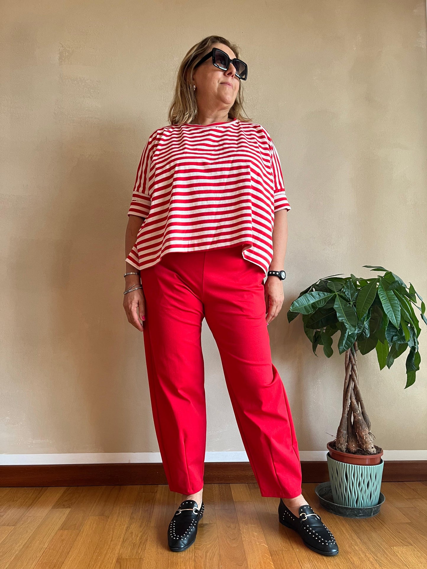 Pantalone Wendy Slim Rosso