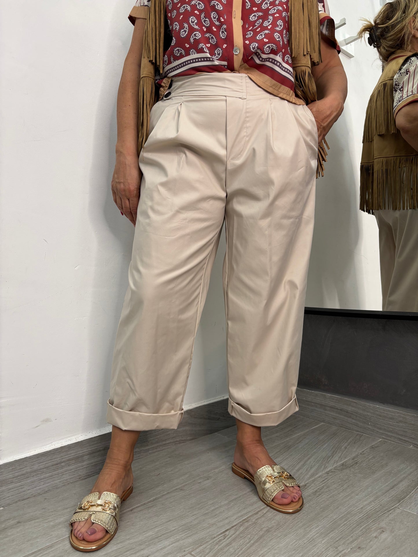 Pantalone Sun Fabiana Beige