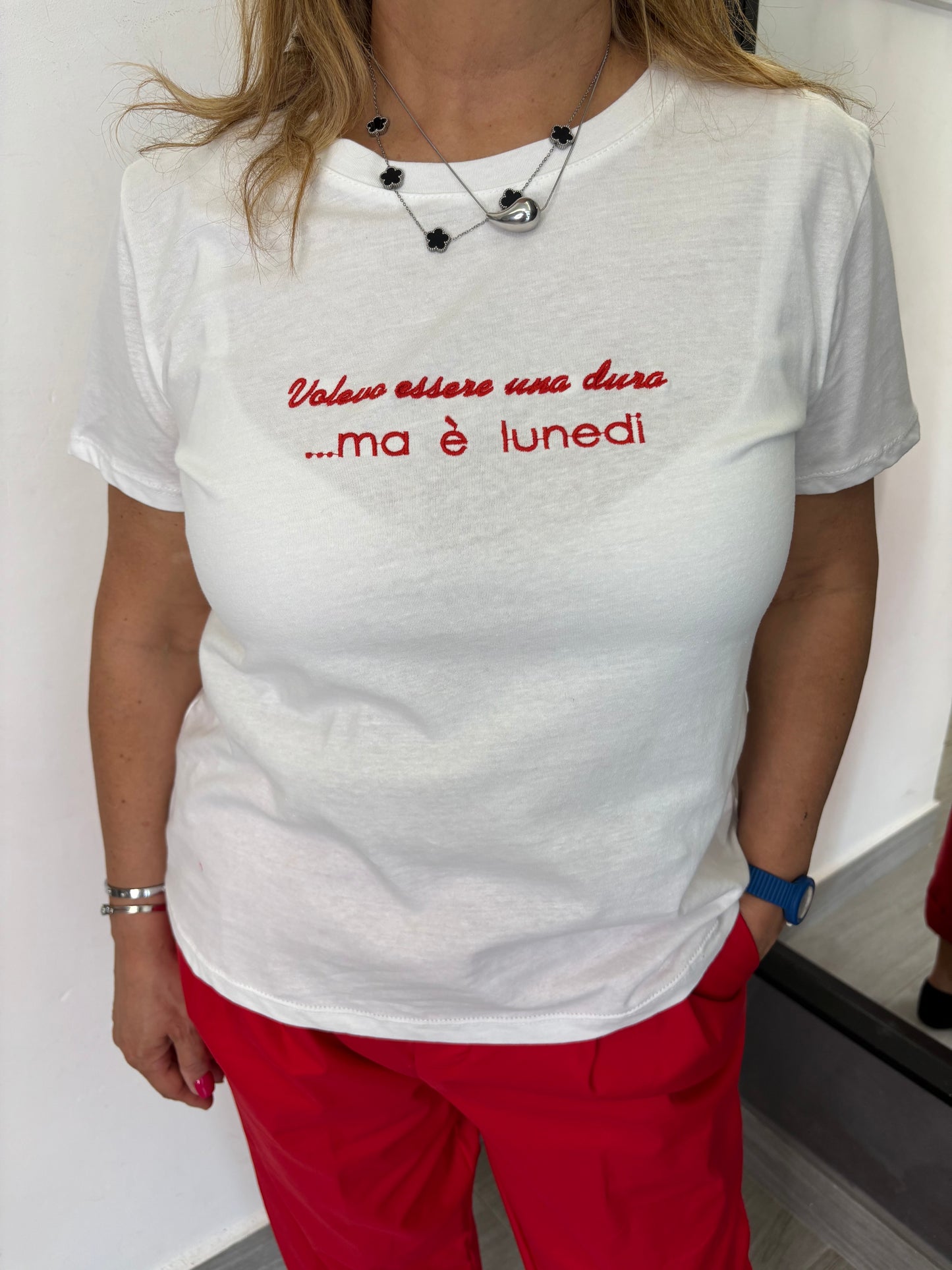 T-shirt Volevo essere una dura …(rossa)