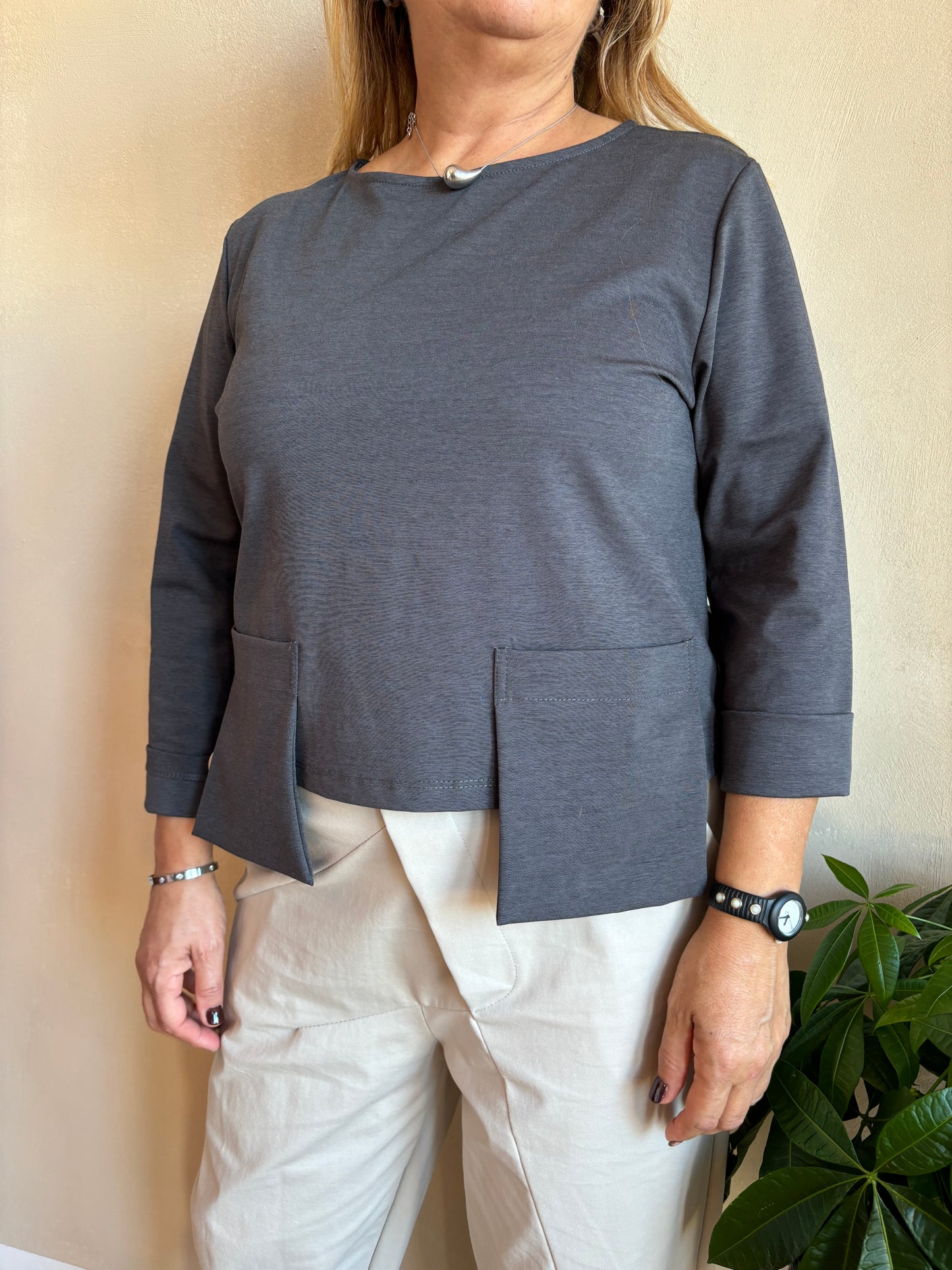 Casacca Sun Scatoletta Grigio Fumo