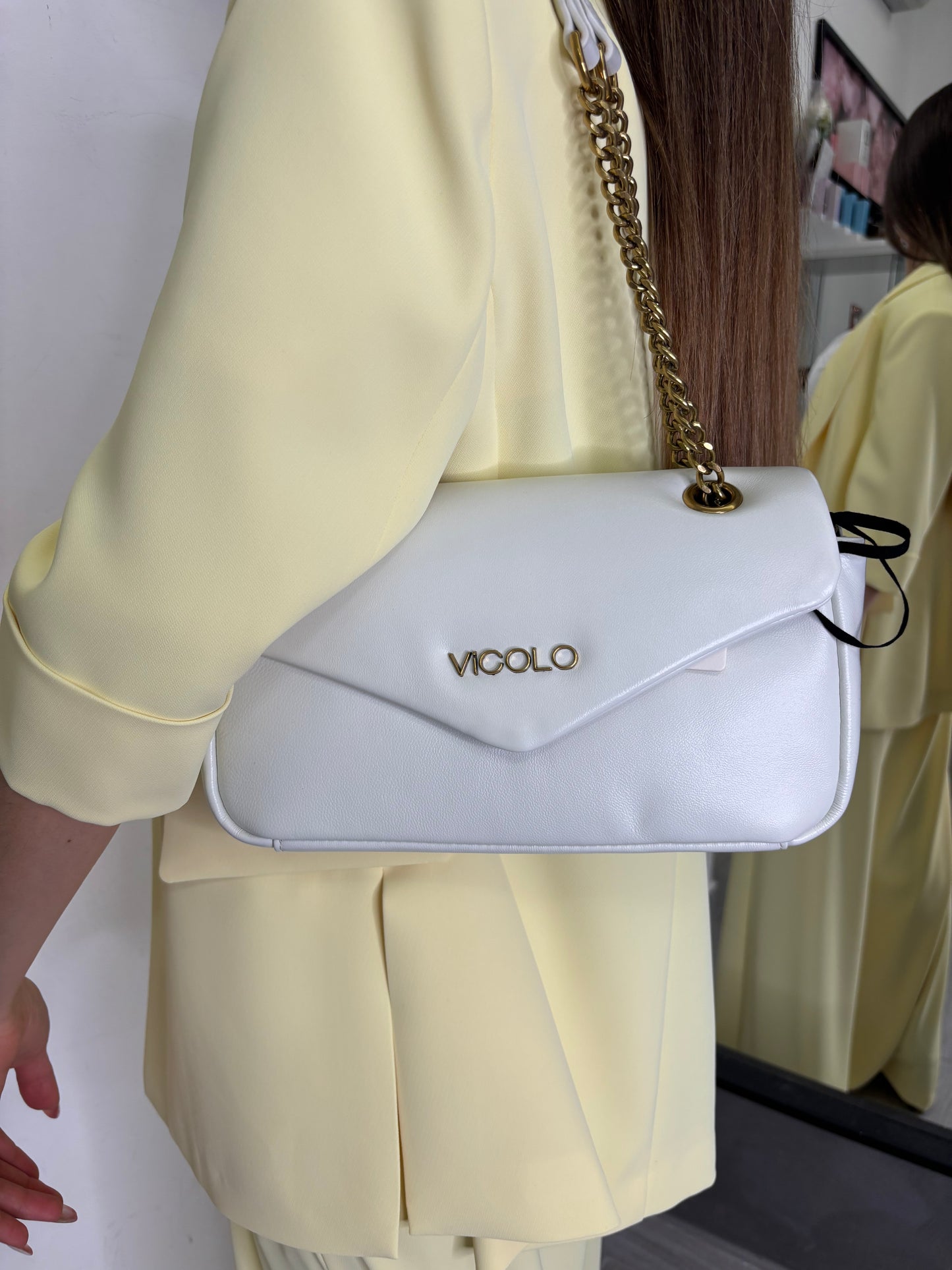 Borsa Bianca Vicolo