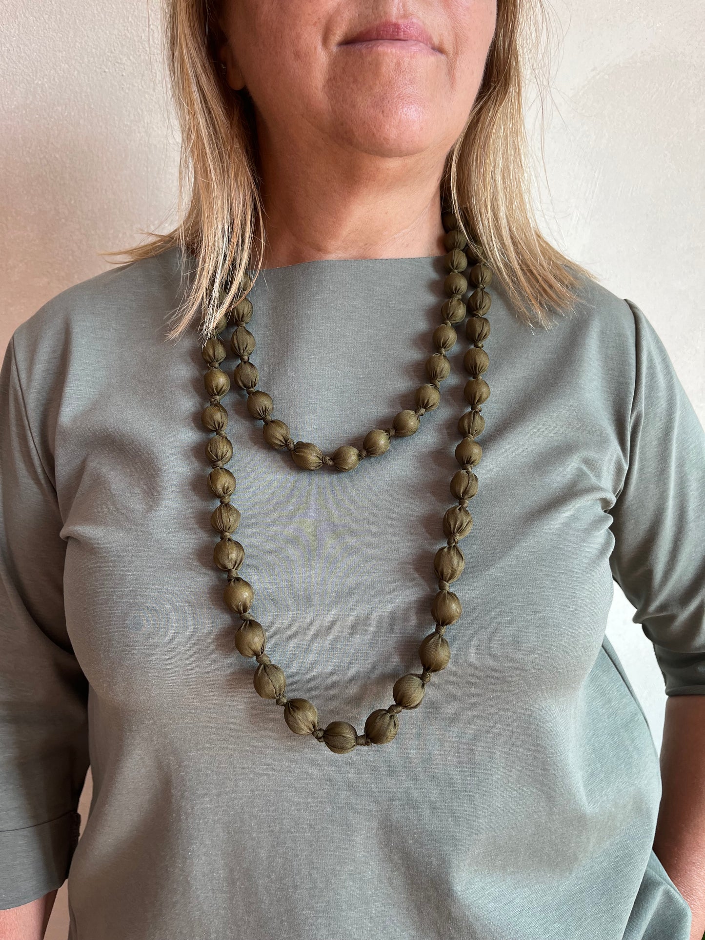Collana Ambra Verde