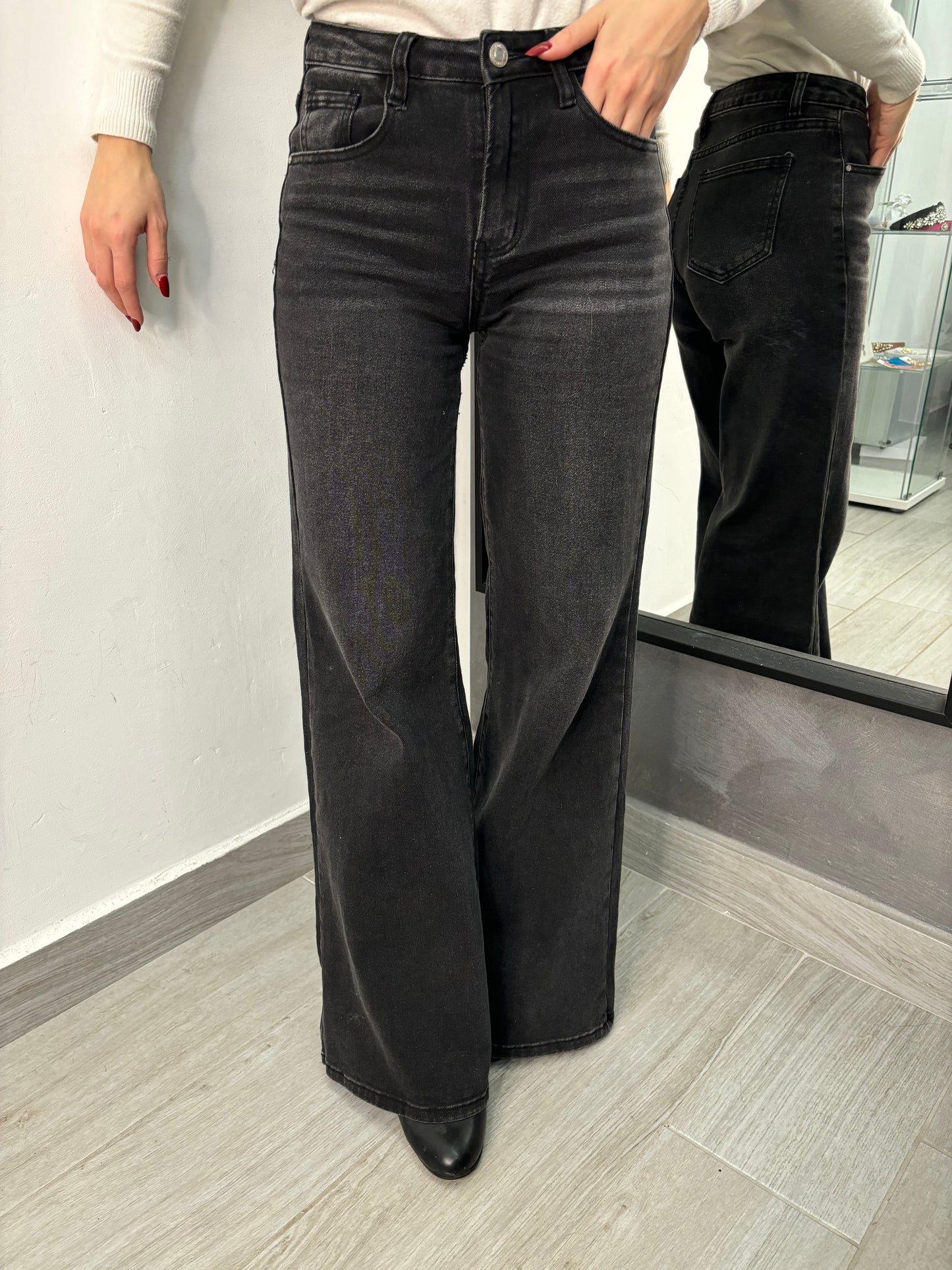 Jeans zampa larga