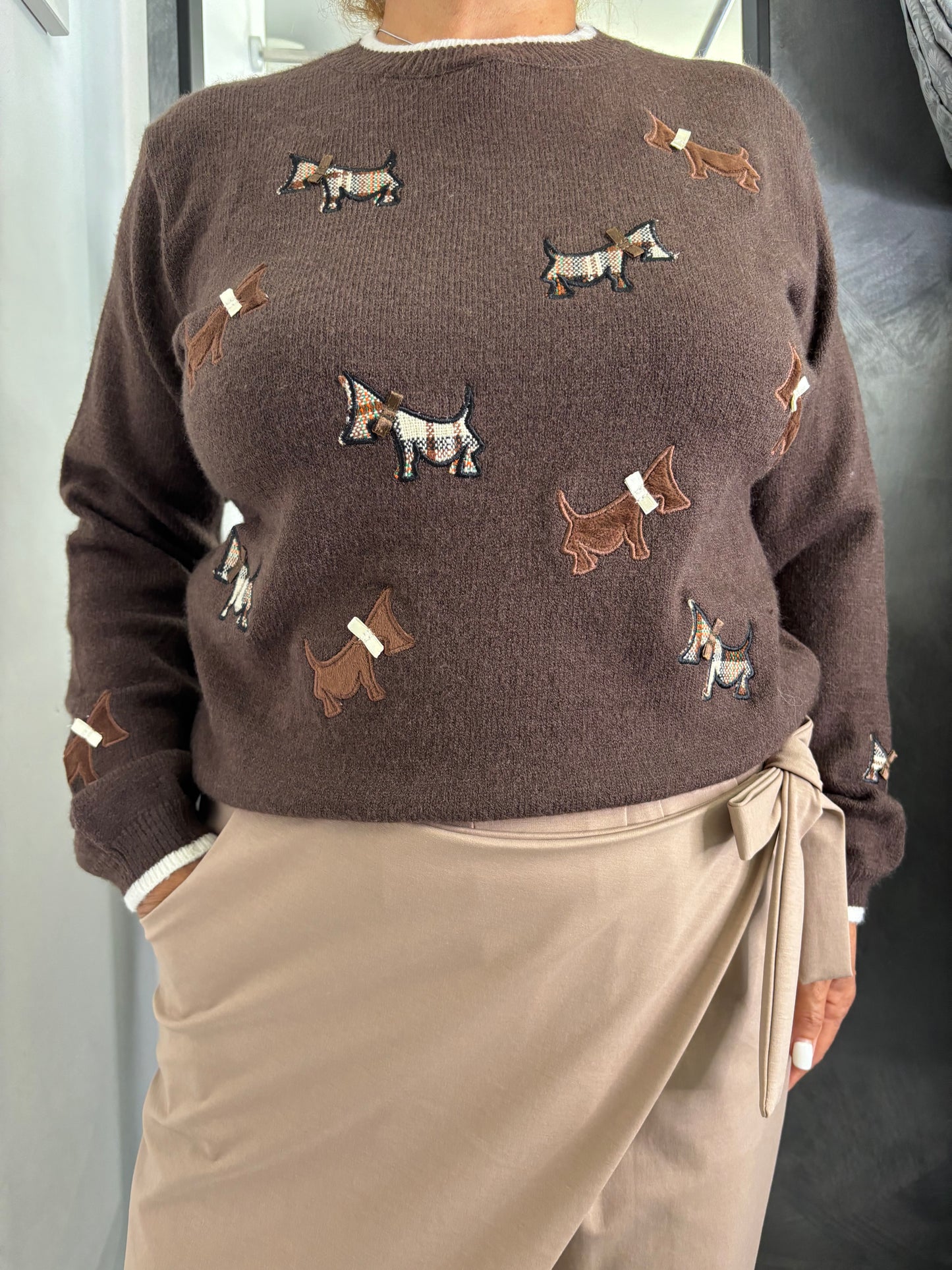 Maglioncino Bassotto Marrone