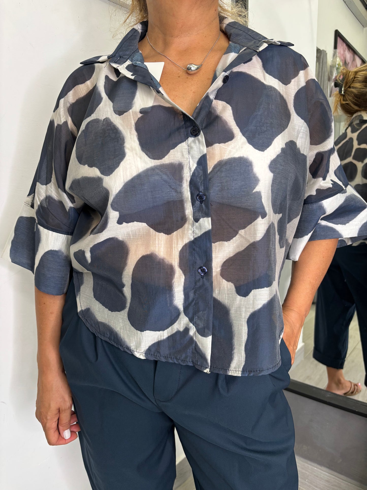 Camicia Bea Burro/Blu