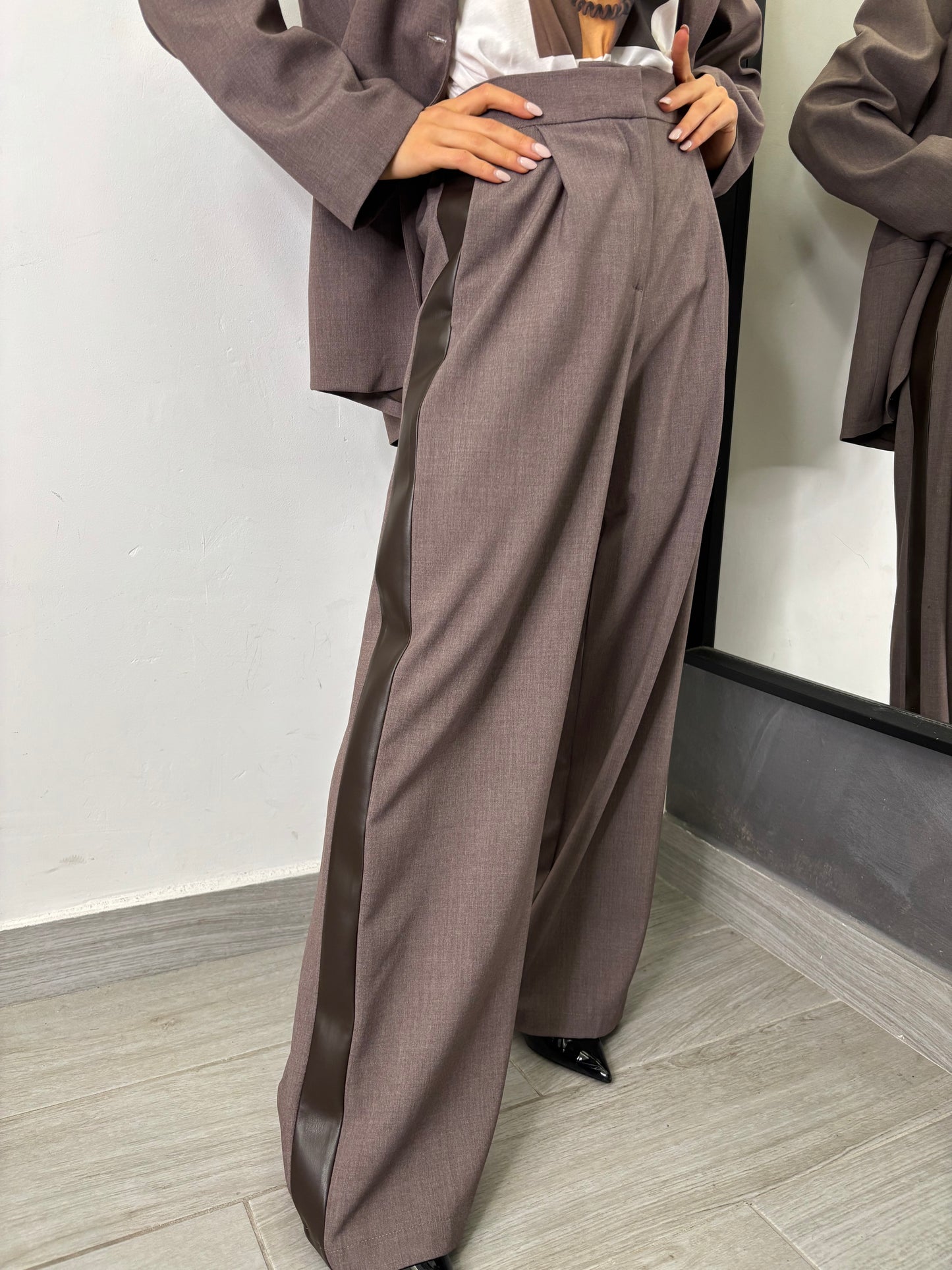 Pantalone Nocciola Mélange Imperial