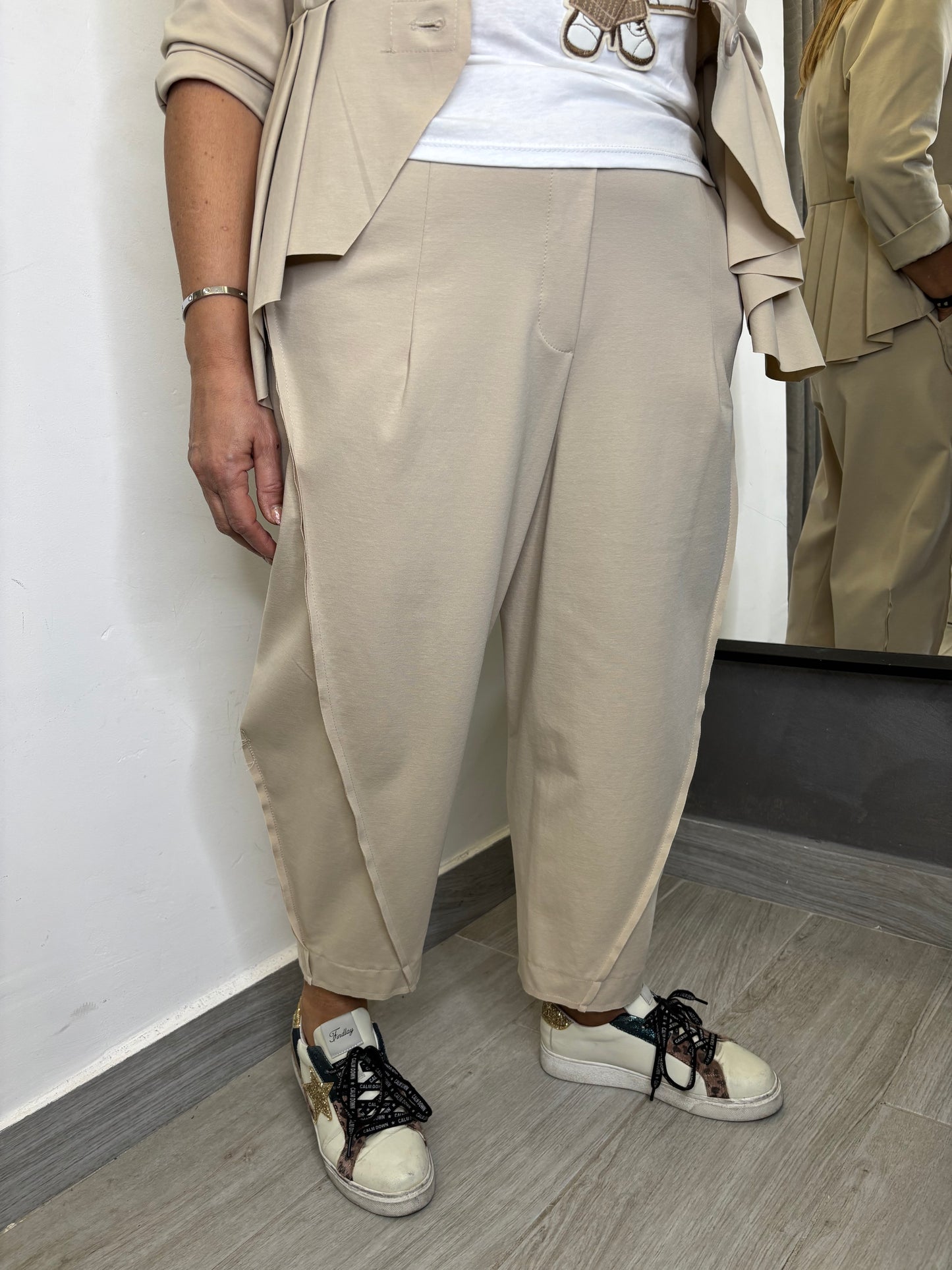 Pantalone Wendy Balloon Beige