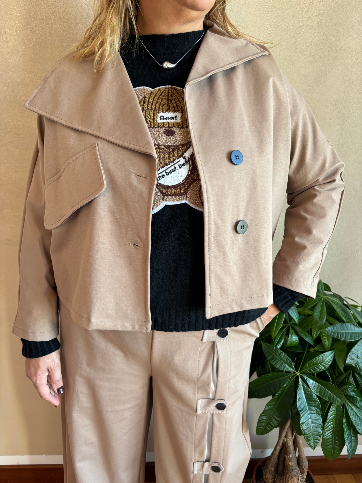 Giacca Sun Reverse Beige Scuro
