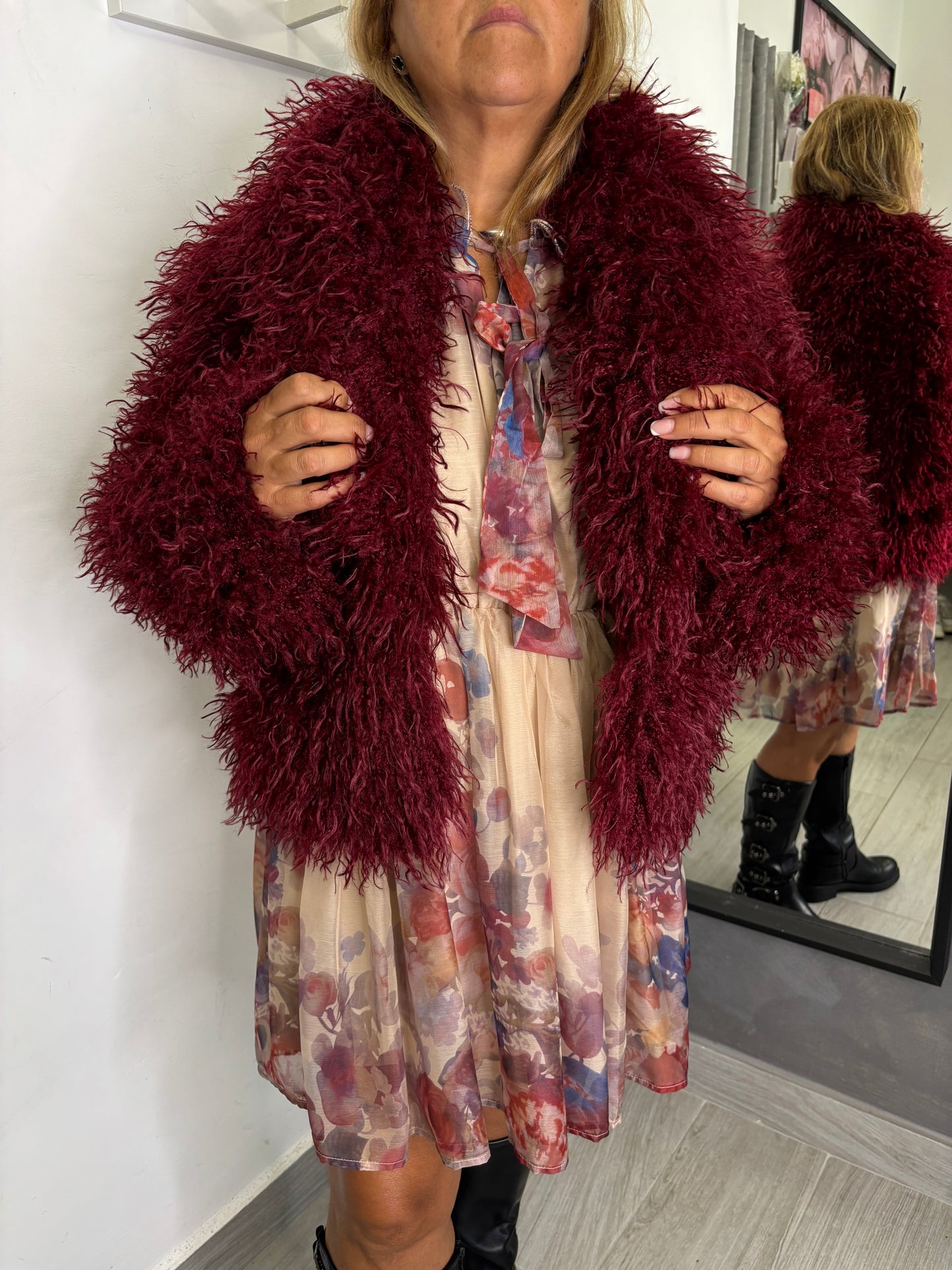 Pelliccia Anabel Bordeaux